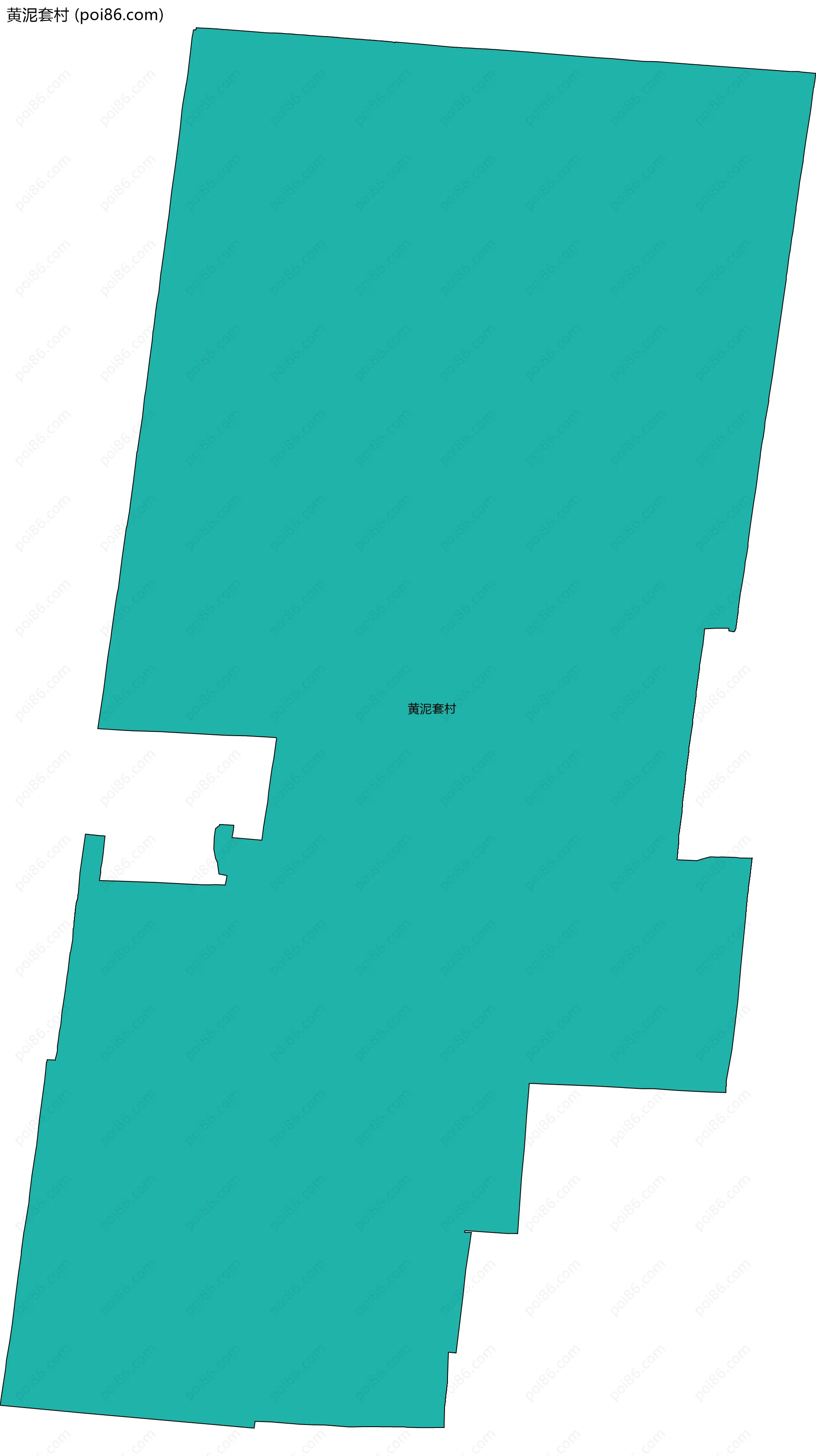 黄泥套村边界地图