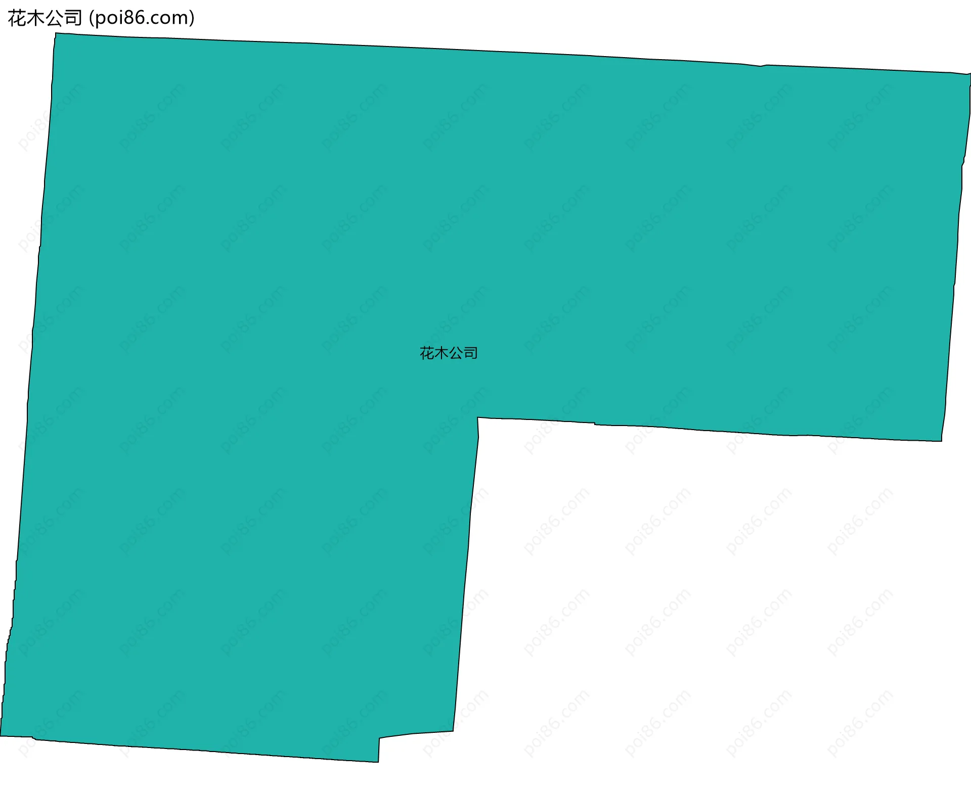 花木公司边界地图