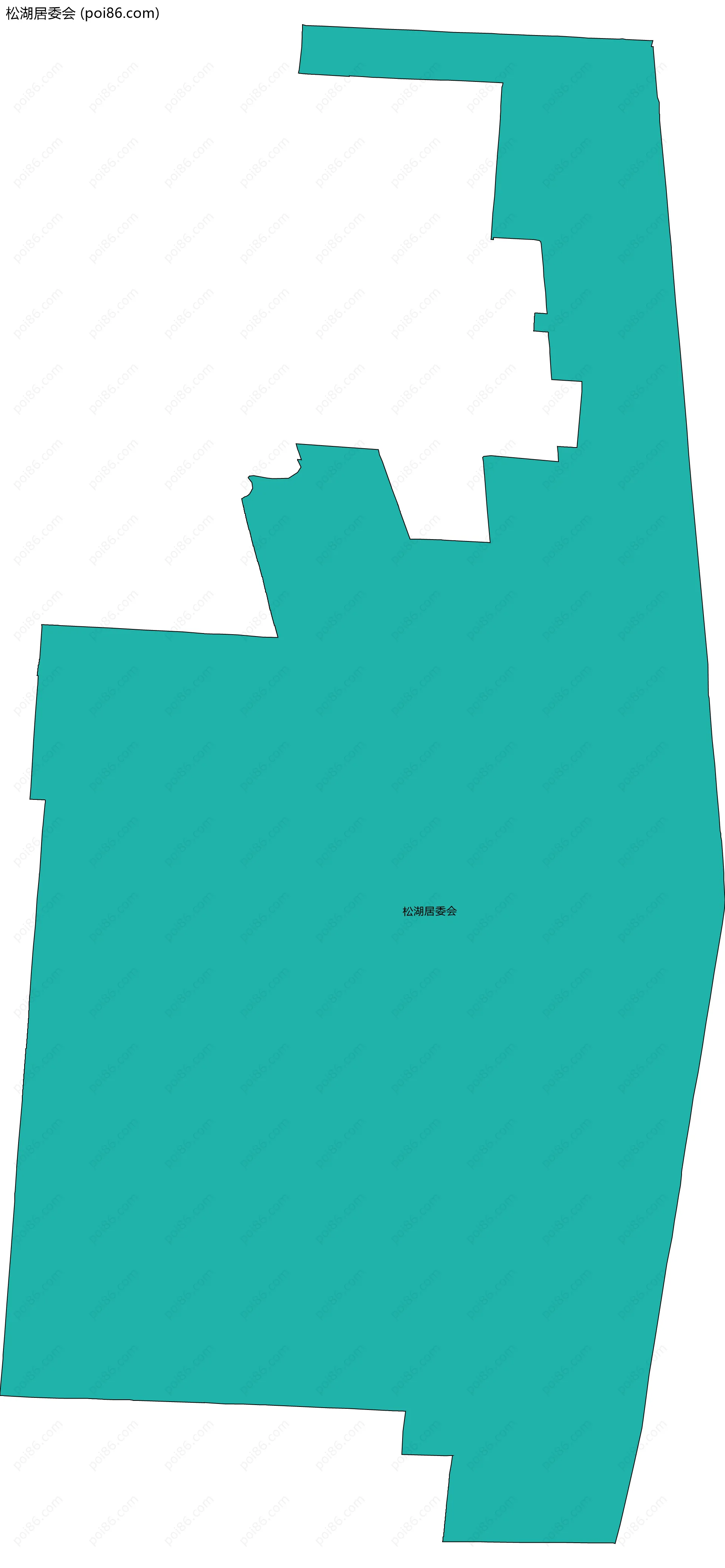 松湖居委会边界地图