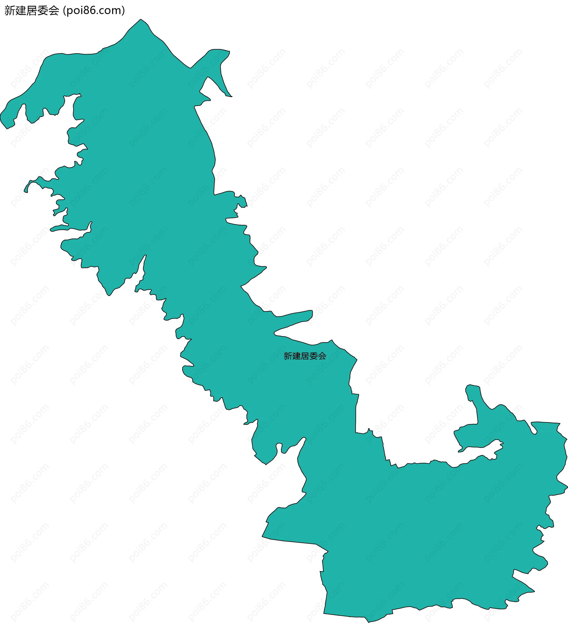 新建居委会边界地图