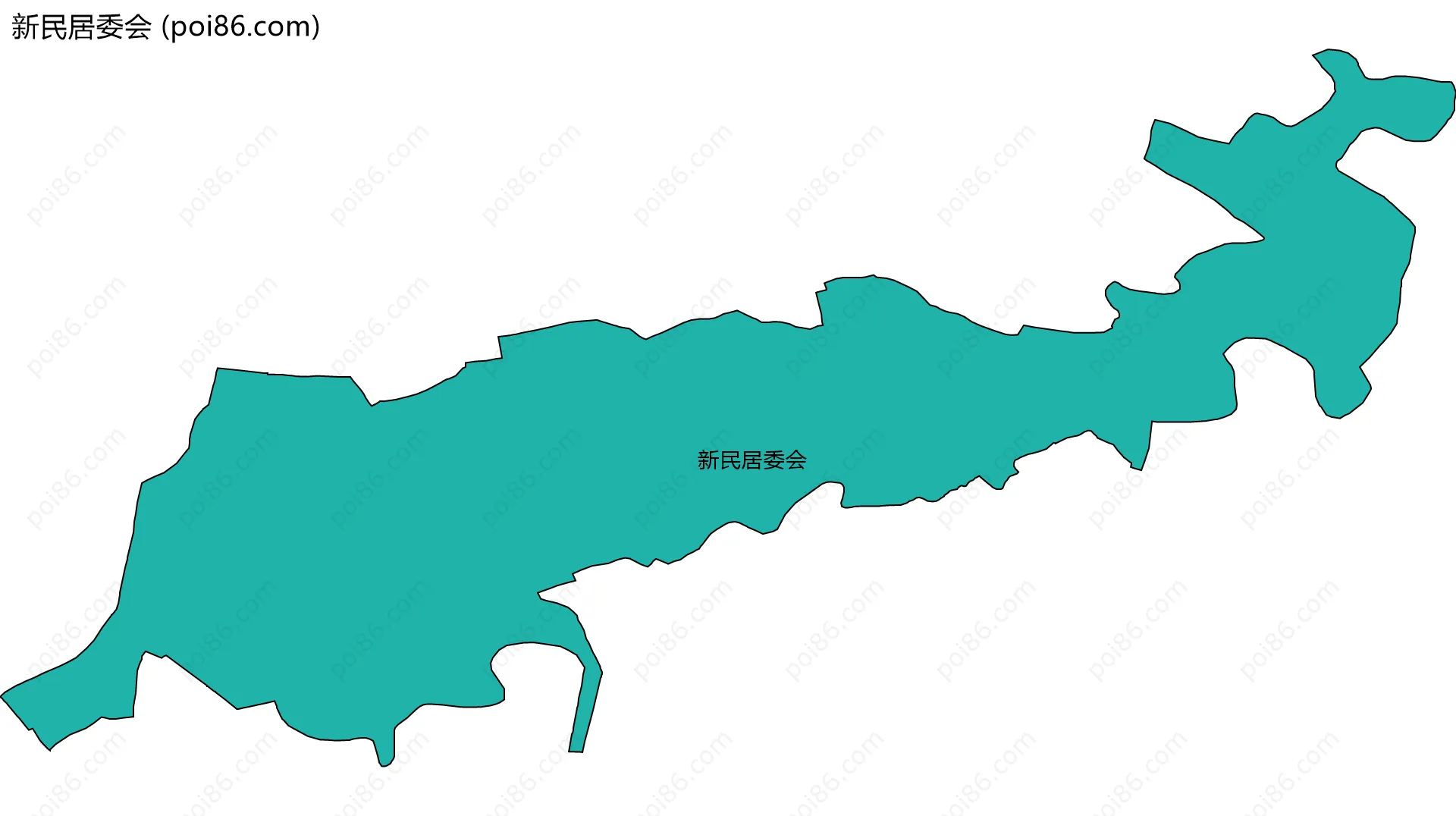 新民居委会边界地图