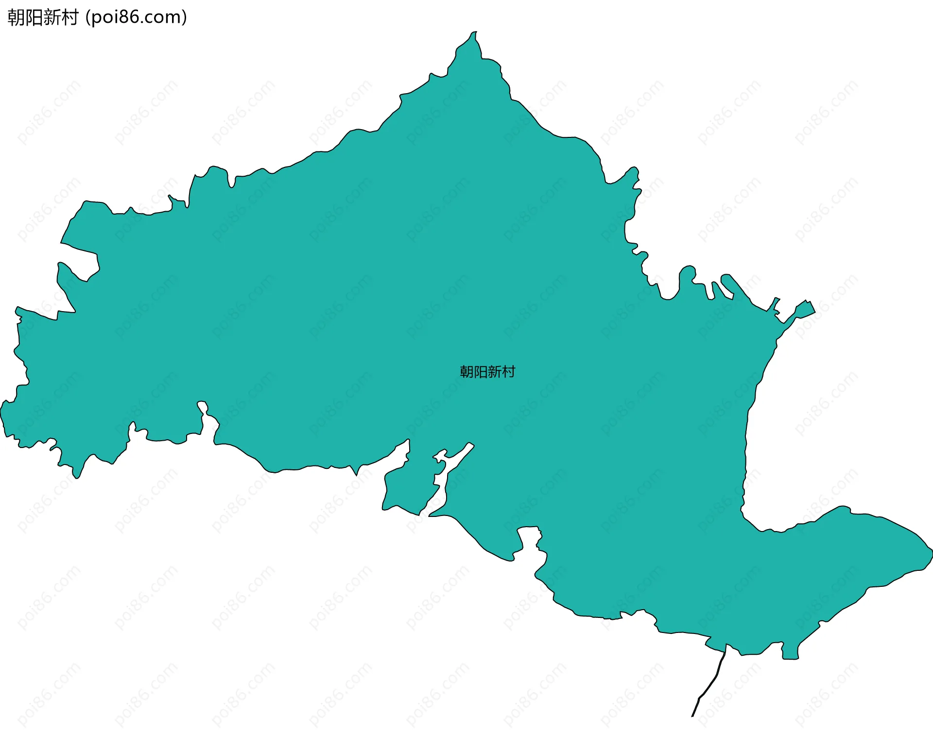 朝阳新村边界地图