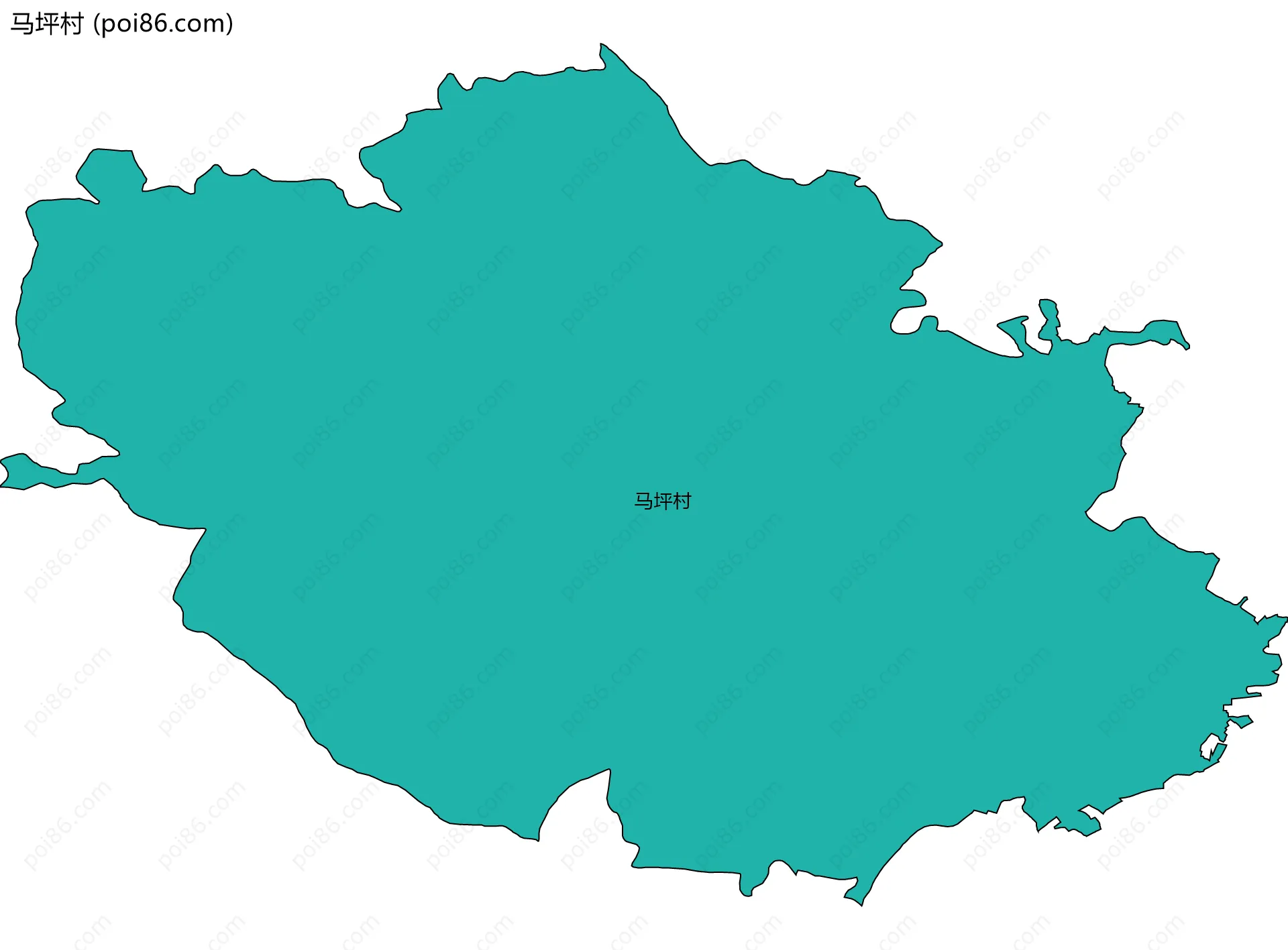 马坪村边界地图