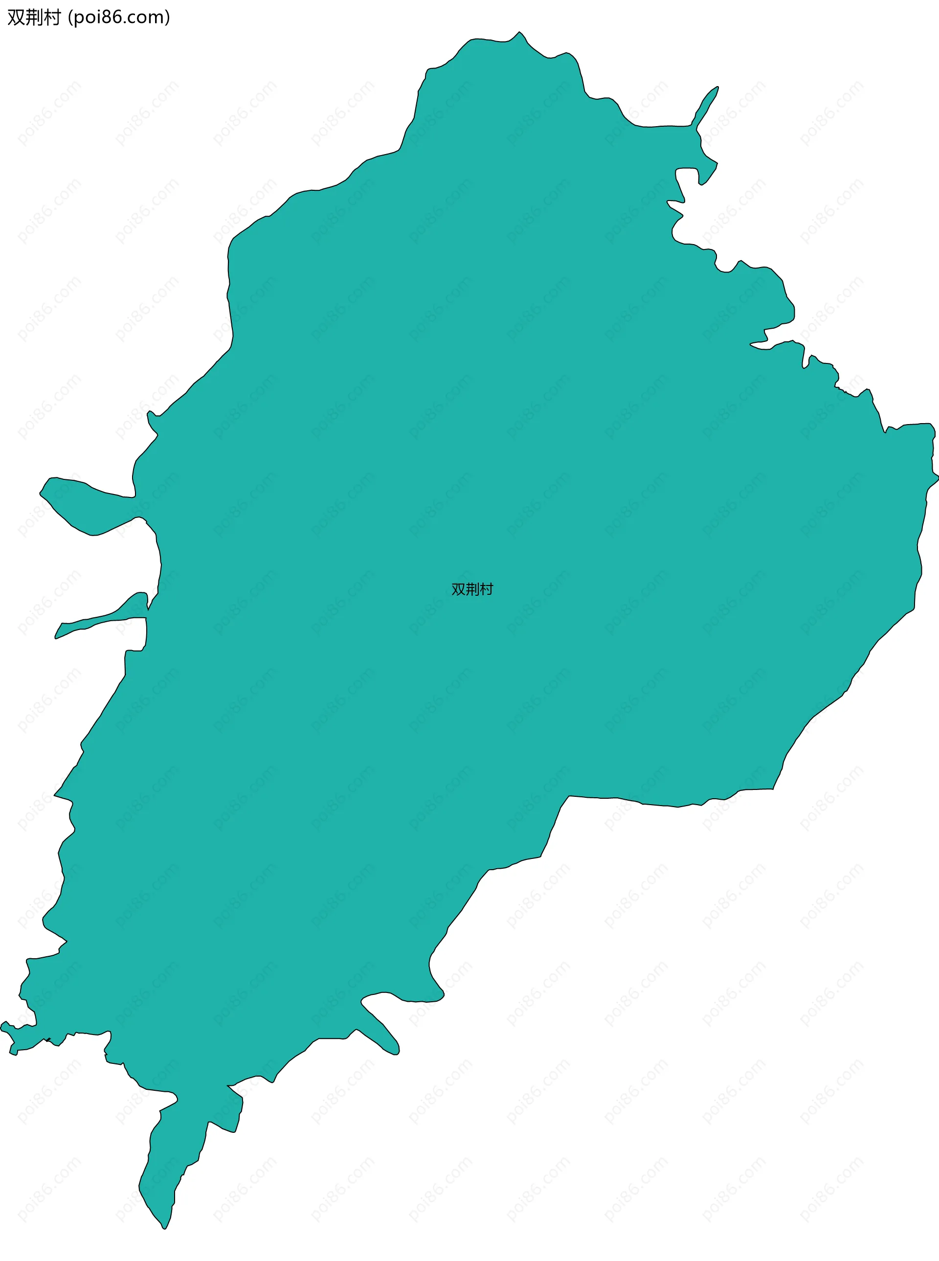 双荆村边界地图