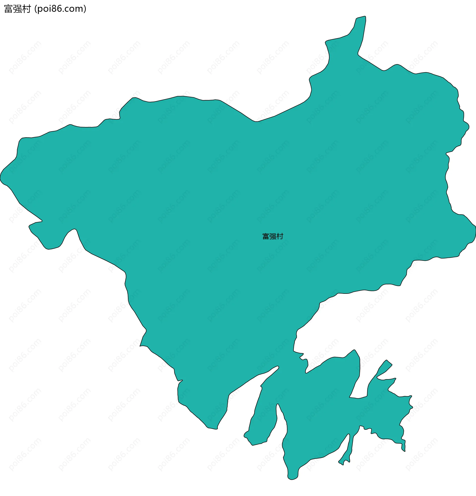 富强村边界地图