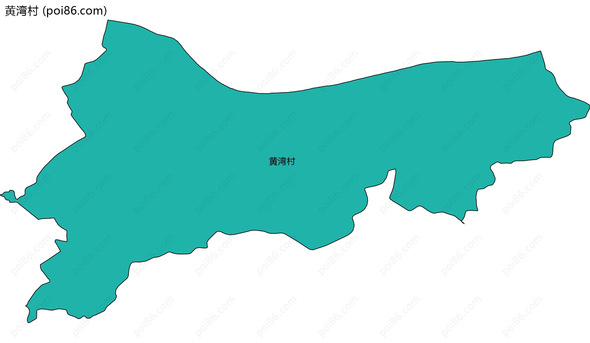 黄湾村边界地图