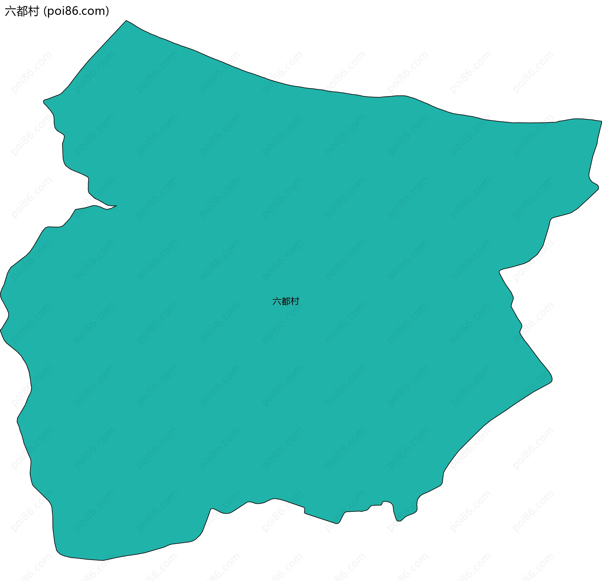 六都村边界地图