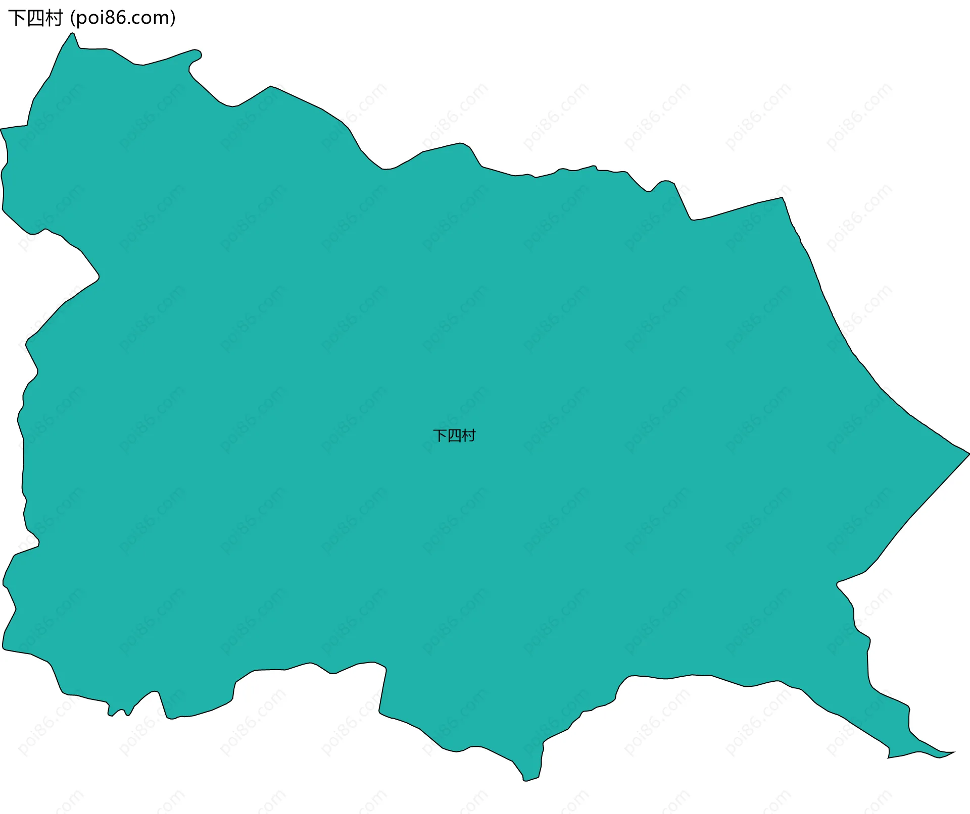 下四村边界地图