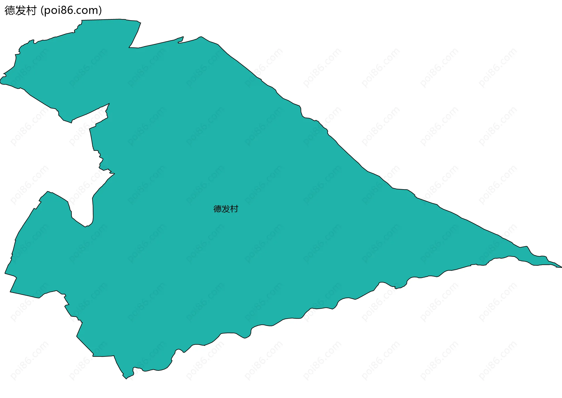 德发村边界地图