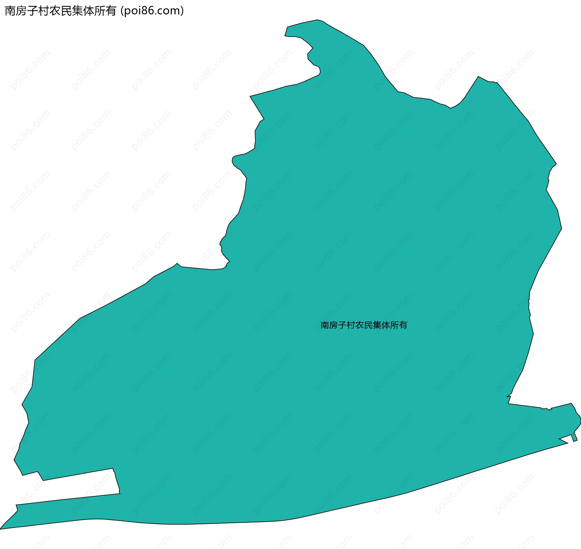 南房子村农民集体所有边界地图