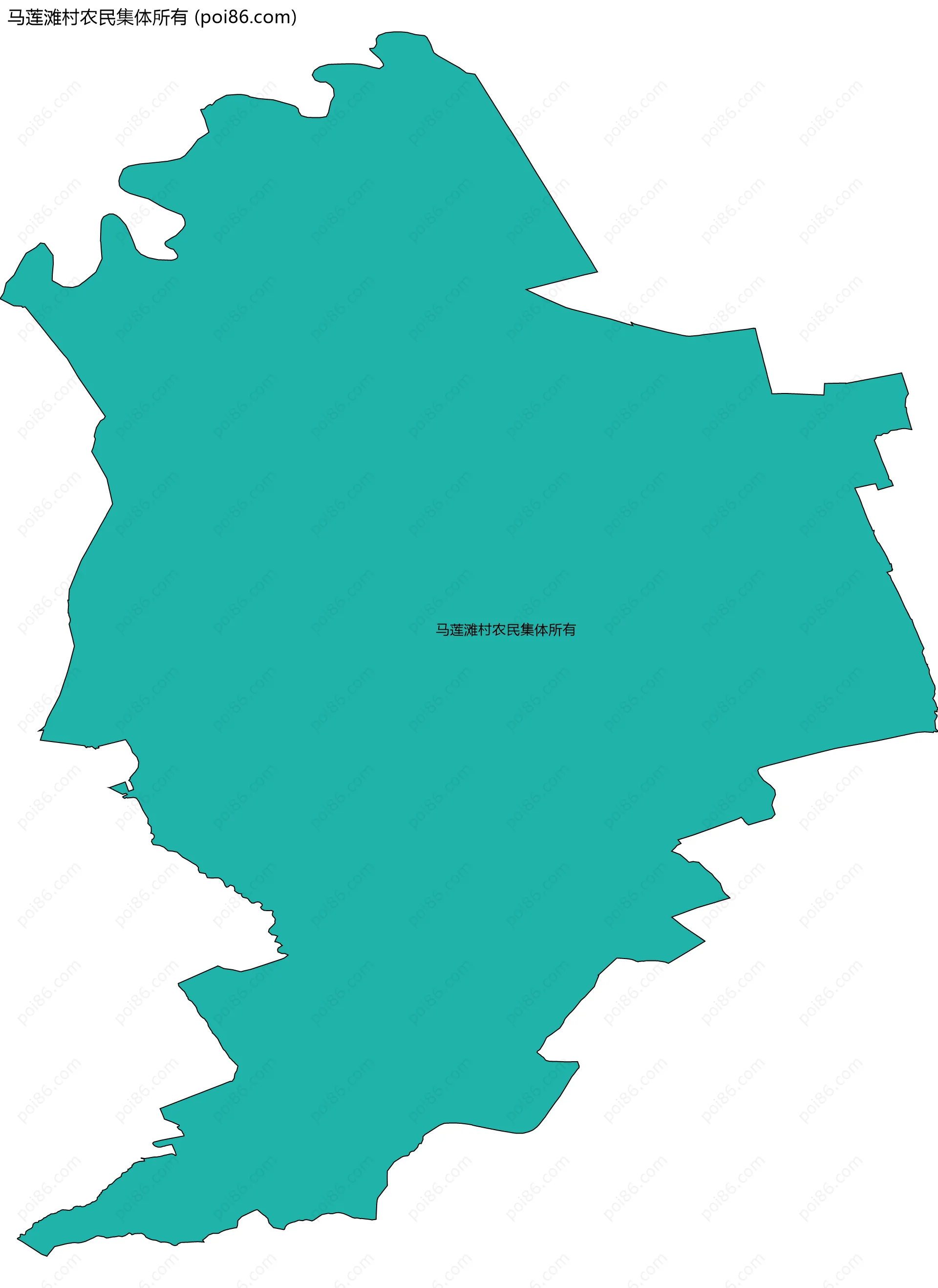 马莲滩村农民集体所有边界地图