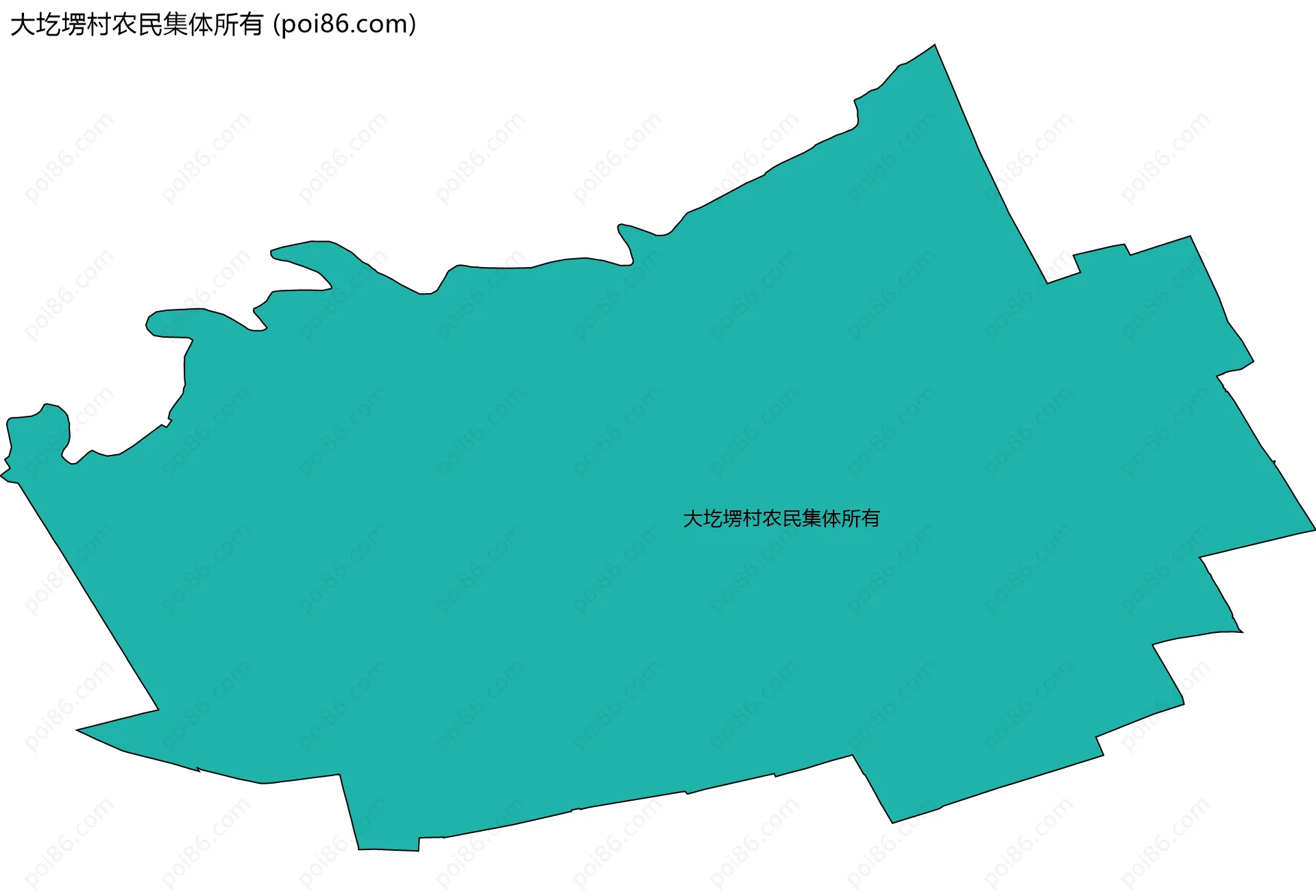 大圪塄村农民集体所有边界地图