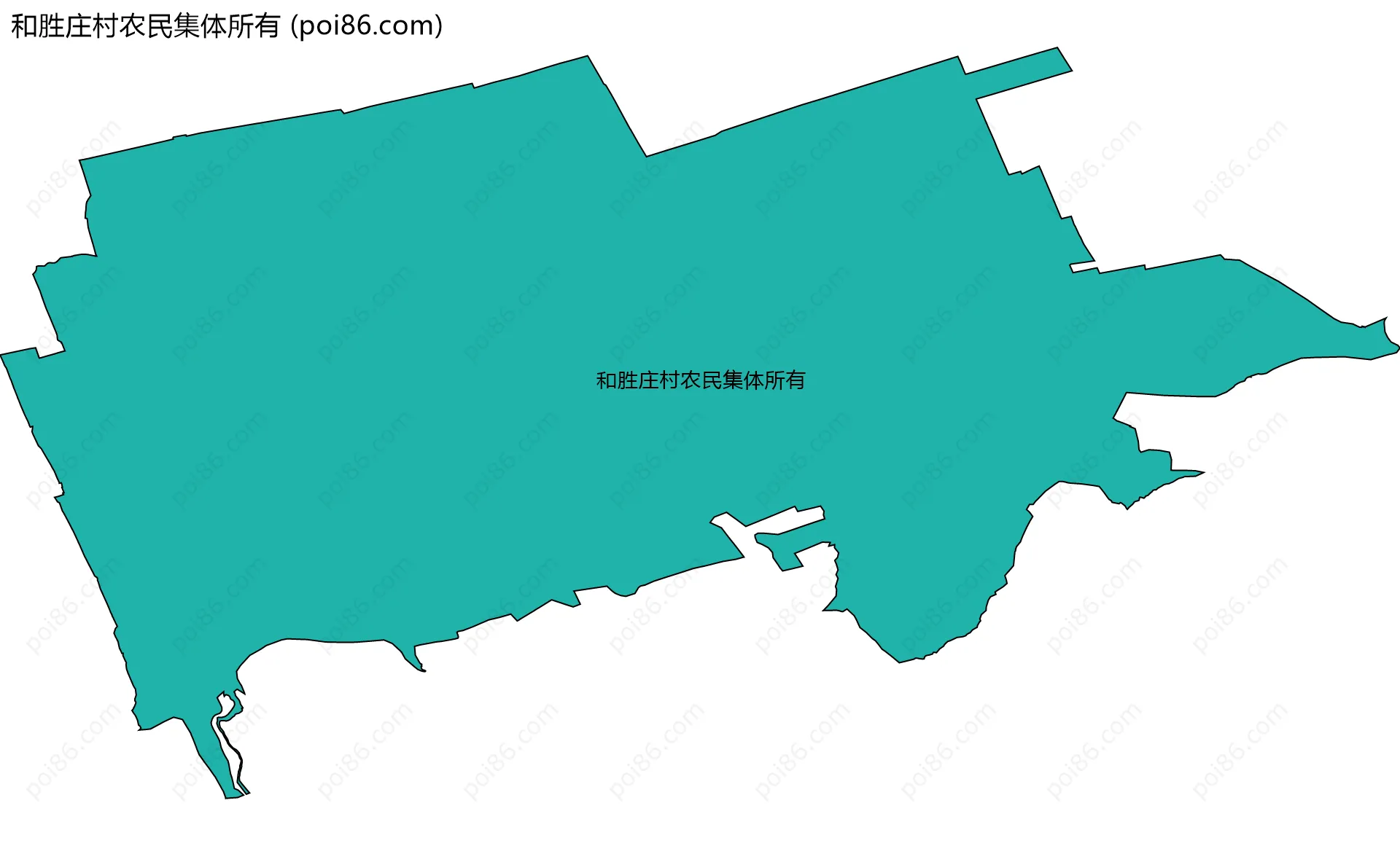 和胜庄村农民集体所有边界地图
