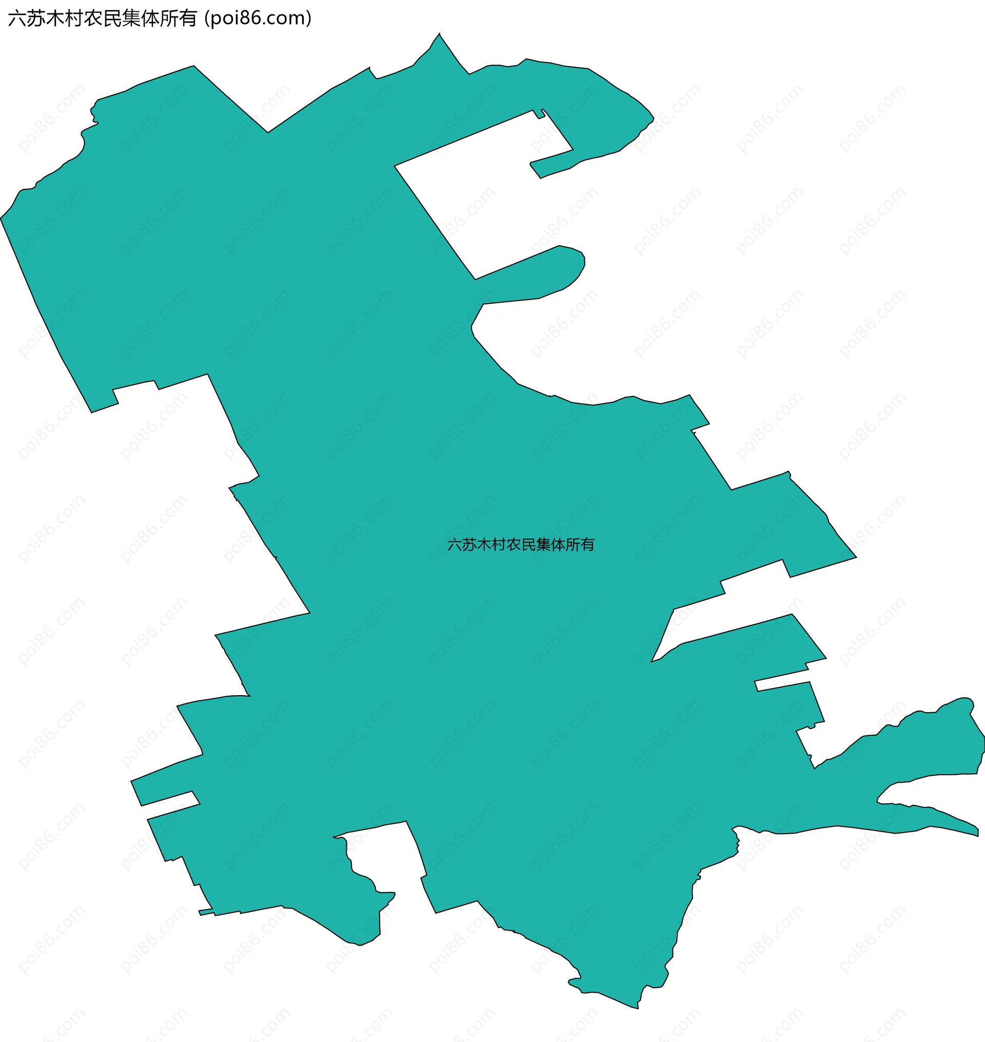六苏木村农民集体所有边界地图