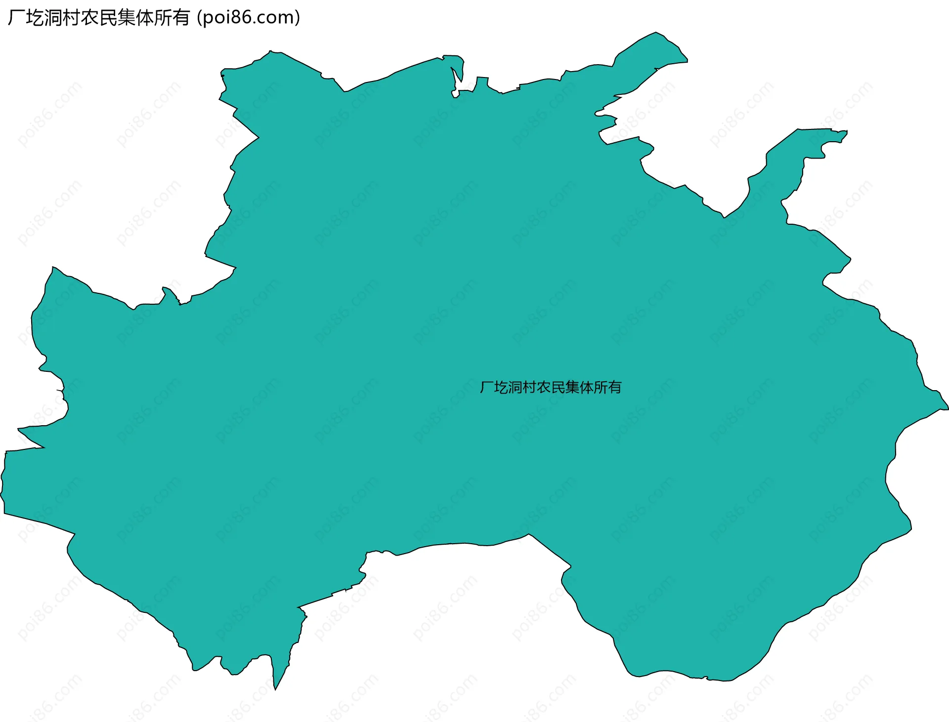 厂圪洞村农民集体所有边界地图