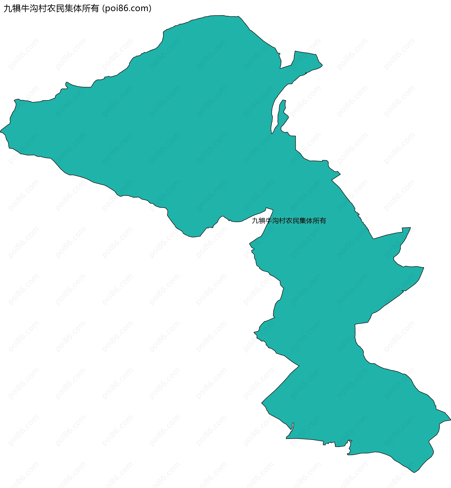 九犋牛沟村农民集体所有边界地图