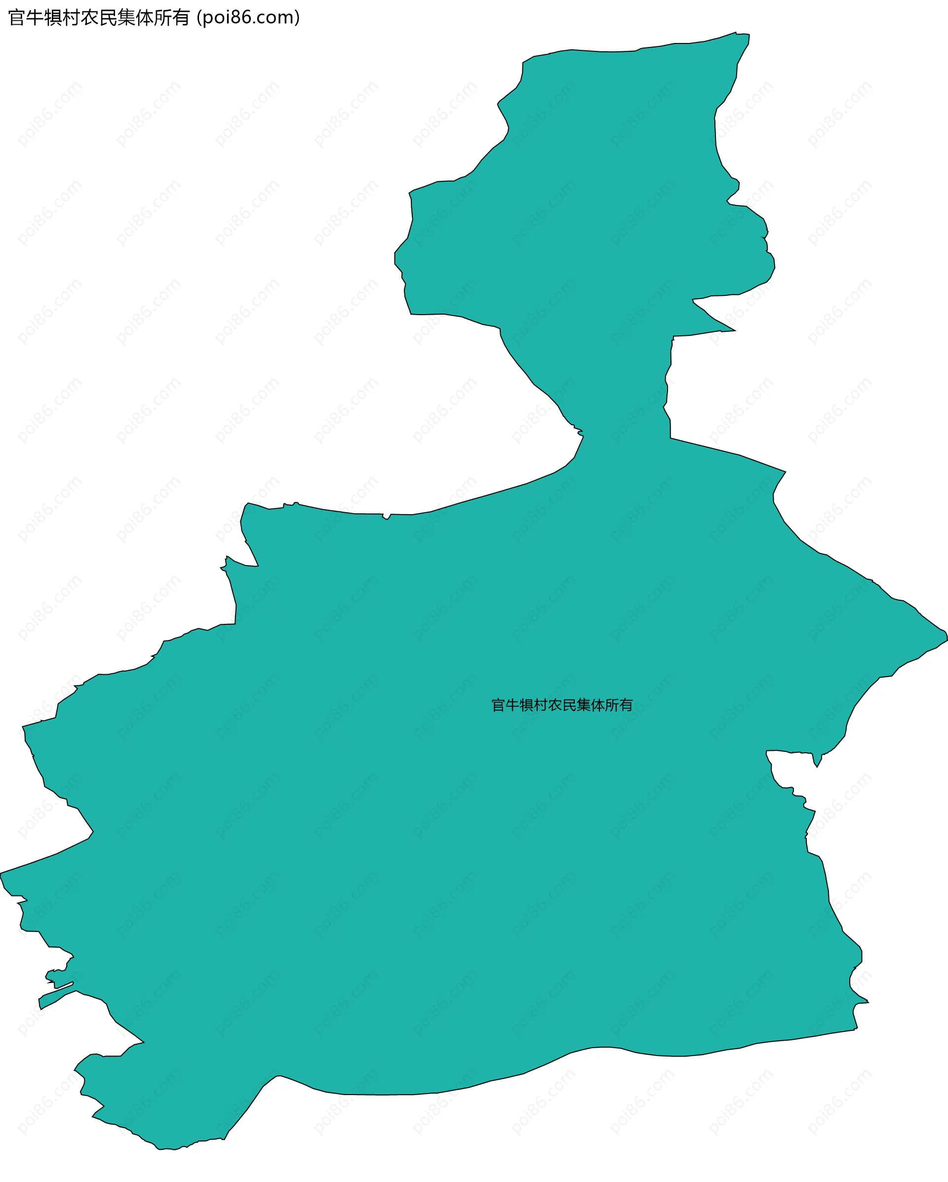 官牛犋村农民集体所有边界地图
