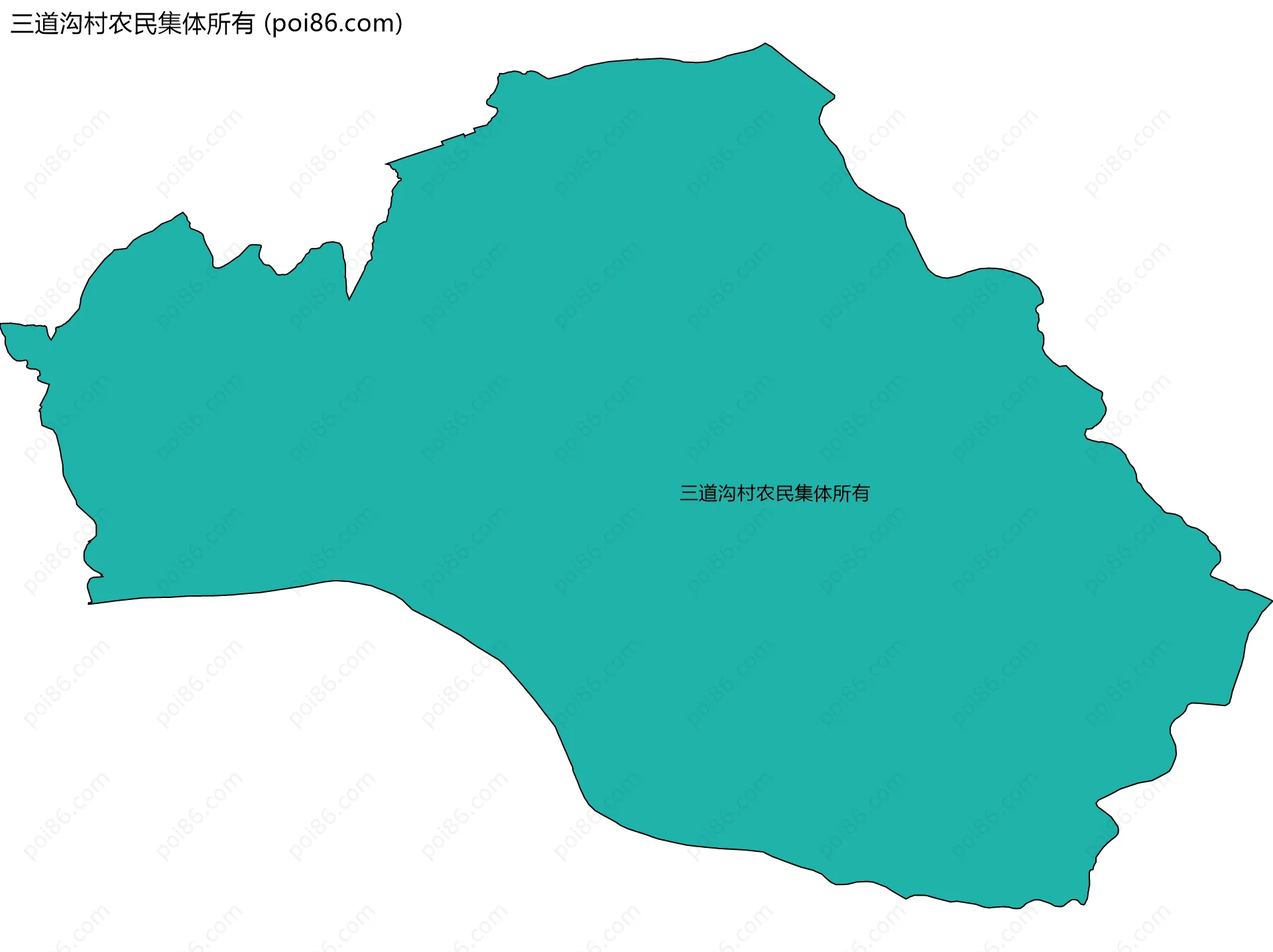 三道沟村农民集体所有边界地图