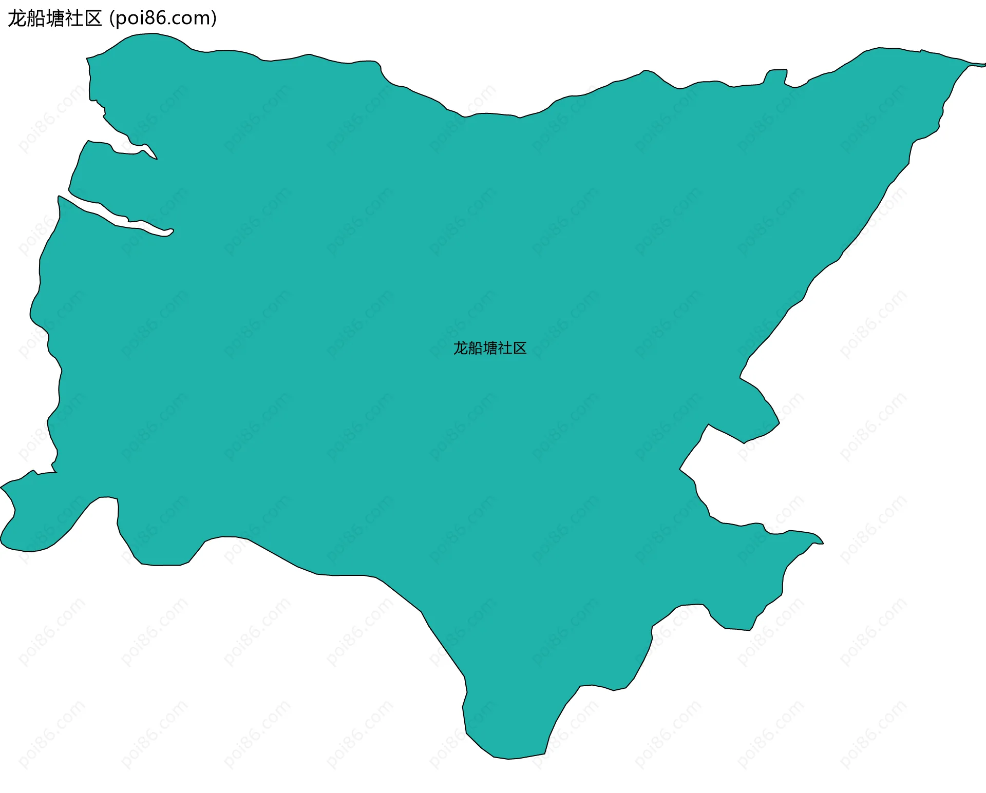 龙船塘社区边界地图