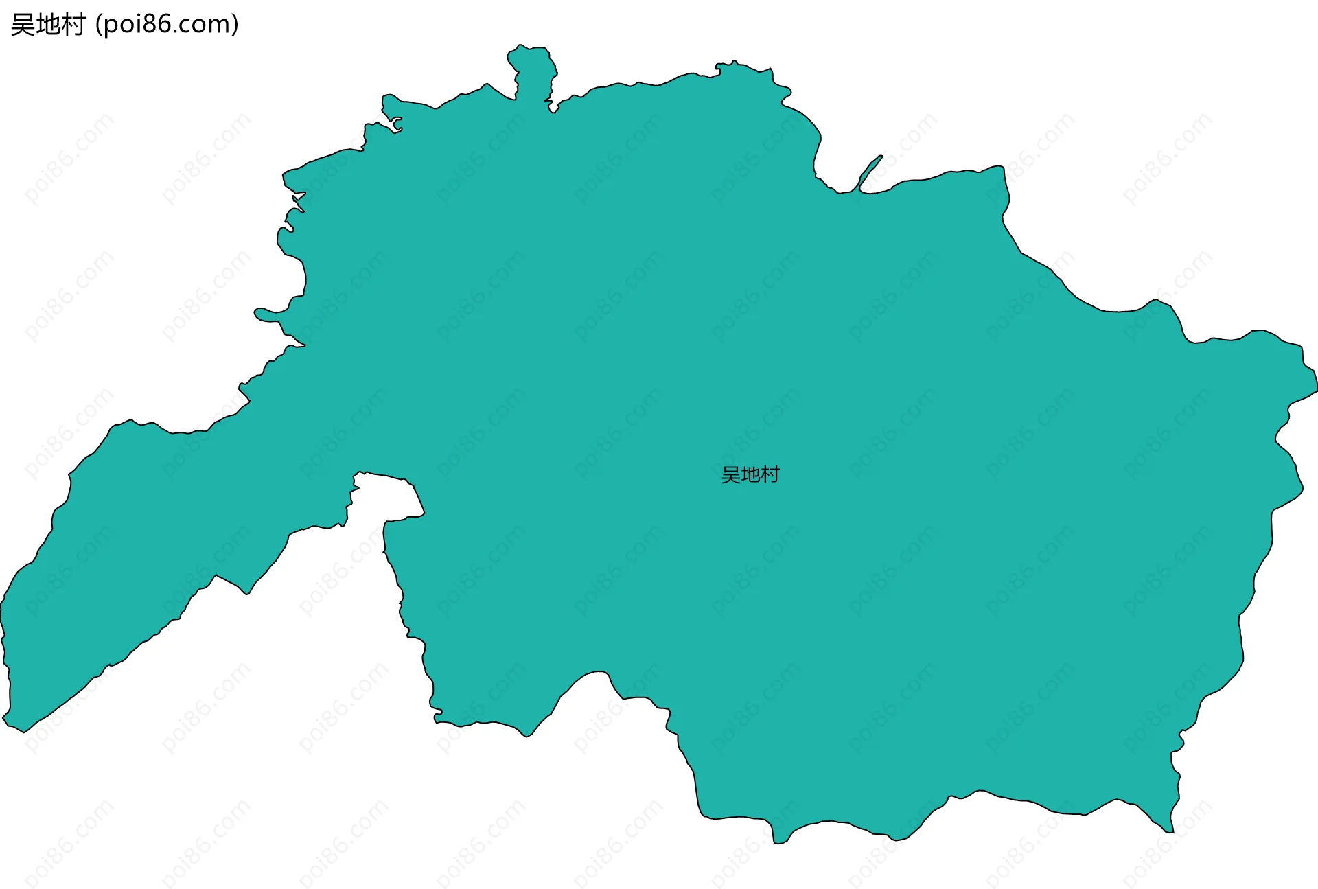 吴地村边界地图