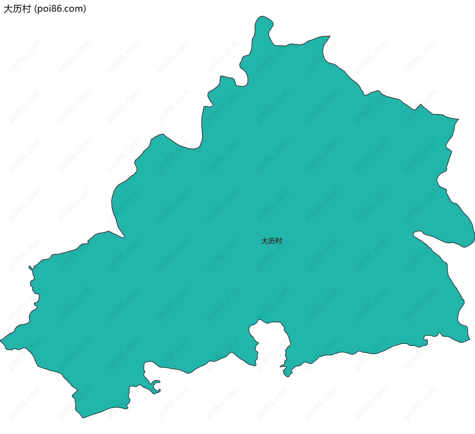 大历村边界地图