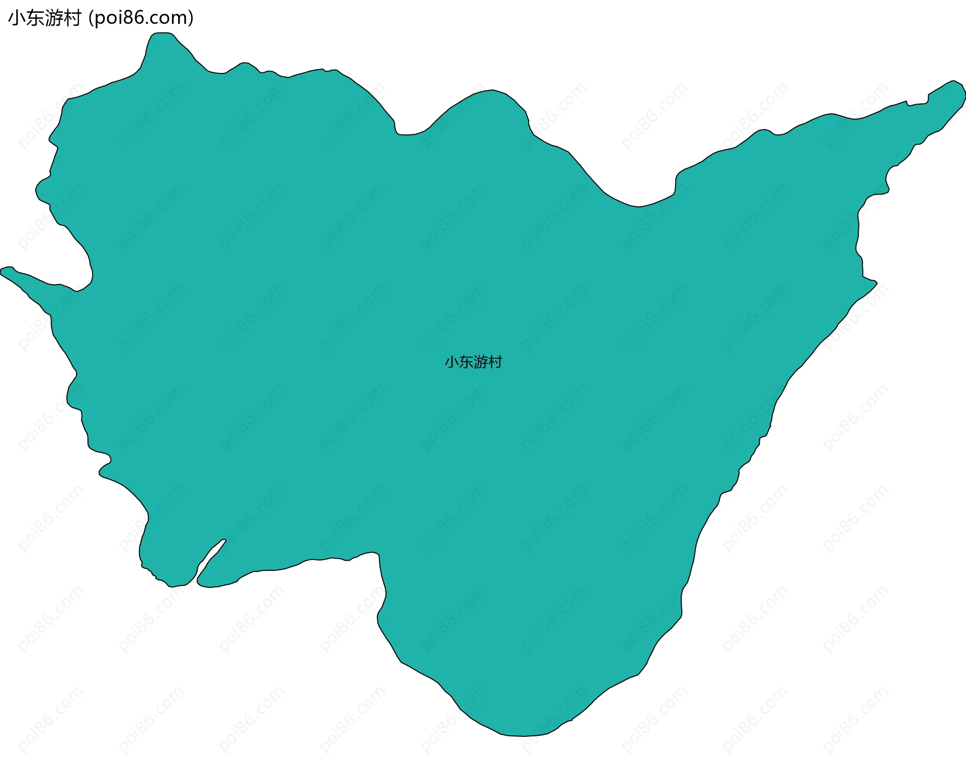 小东游村边界地图