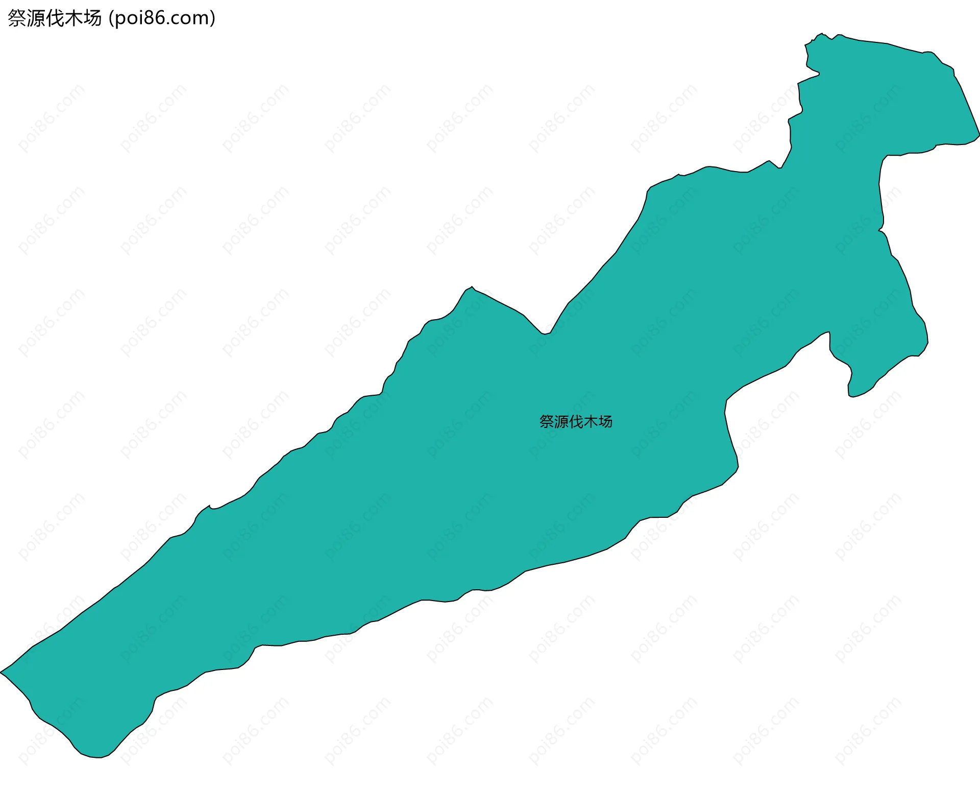 祭源伐木场边界地图