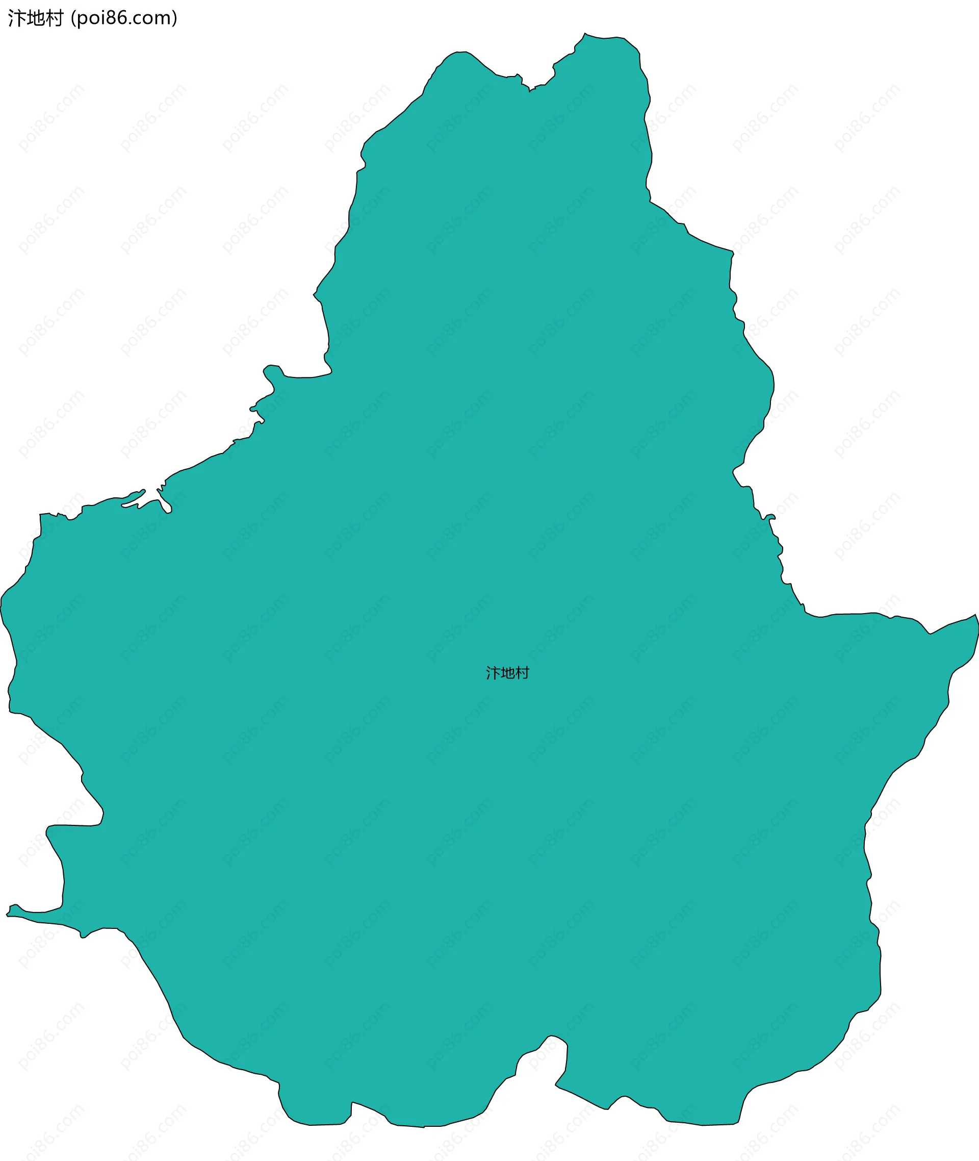 汴地村边界地图