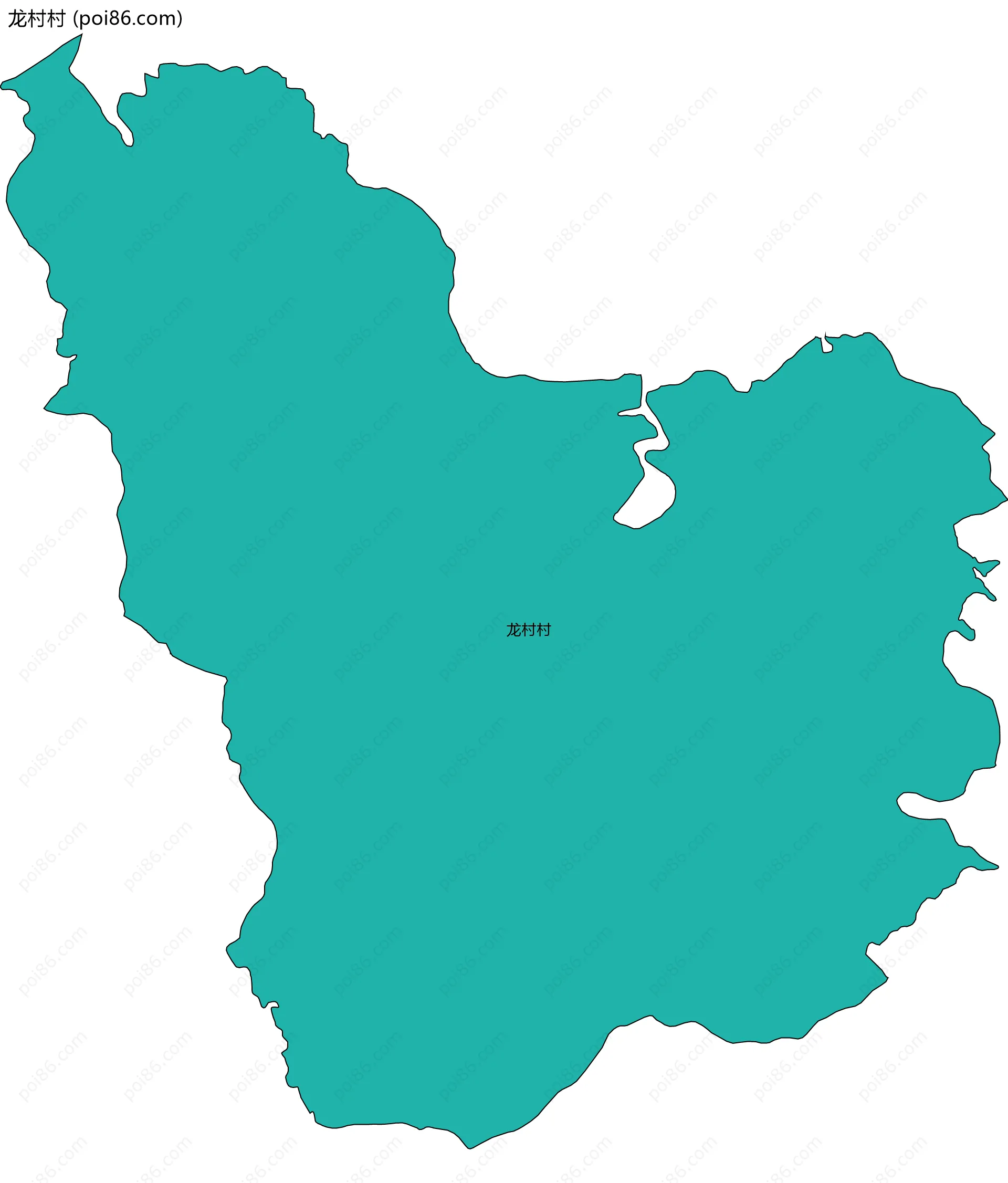 龙村村边界地图