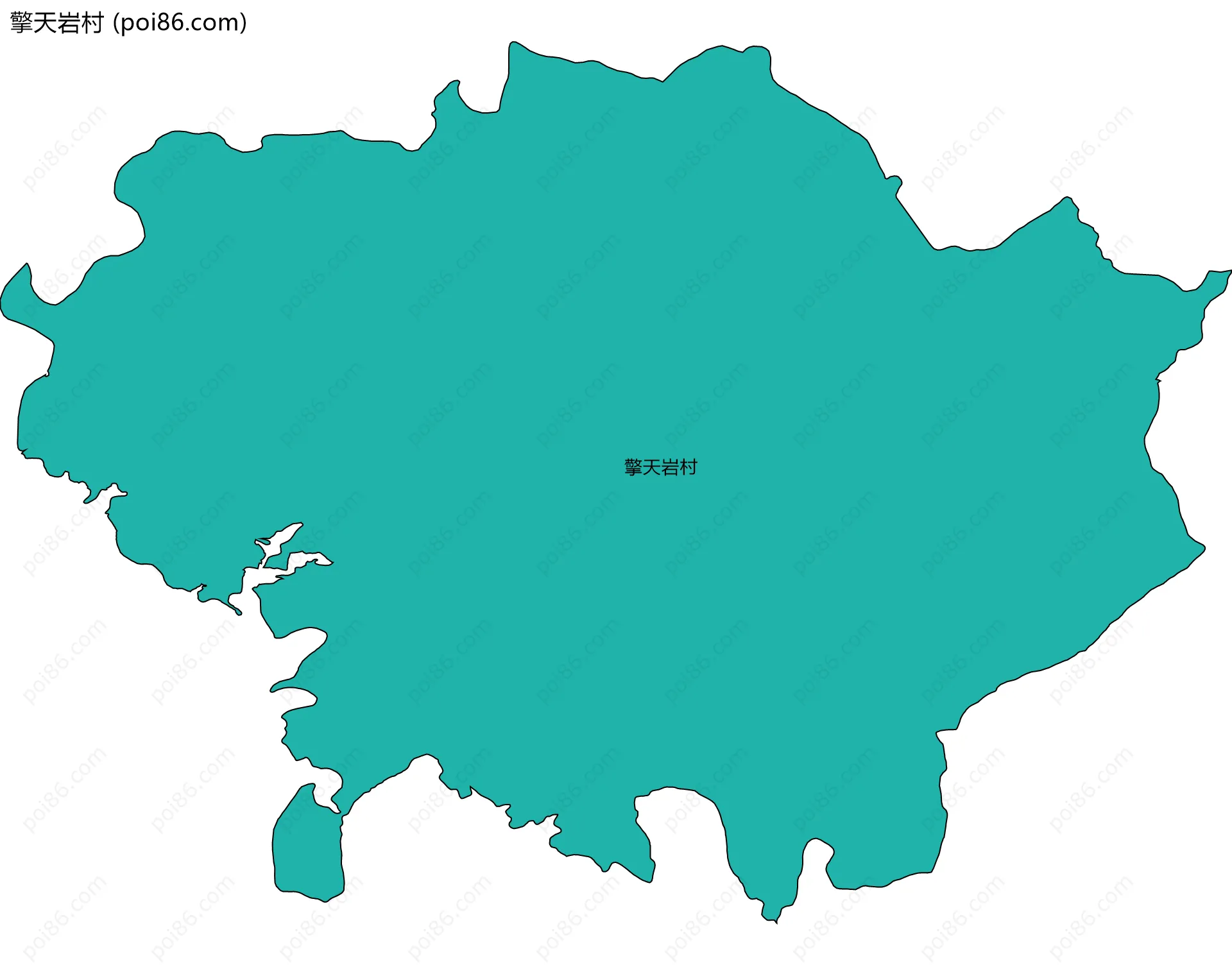 擎天岩村边界地图