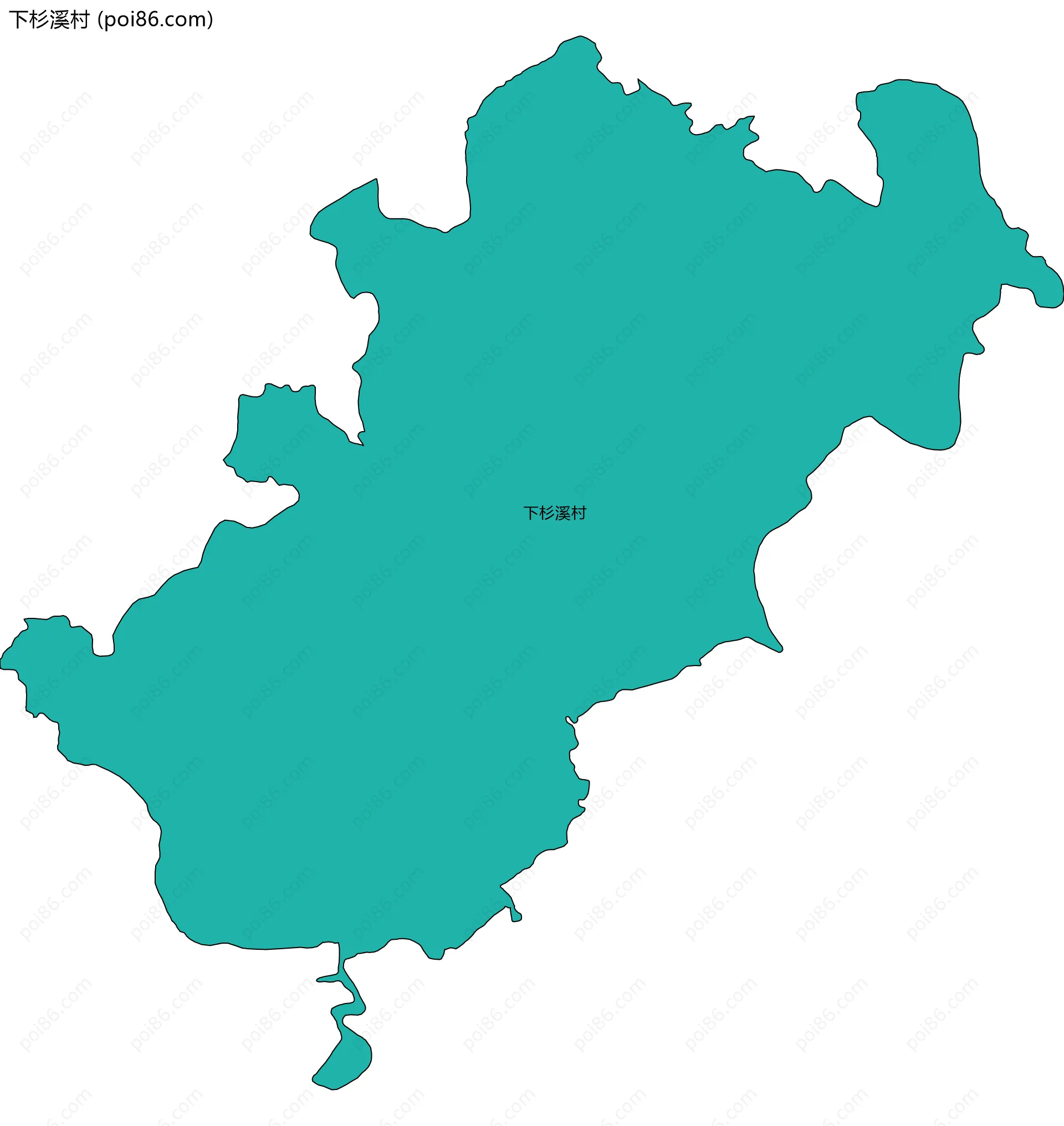 下杉溪村边界地图