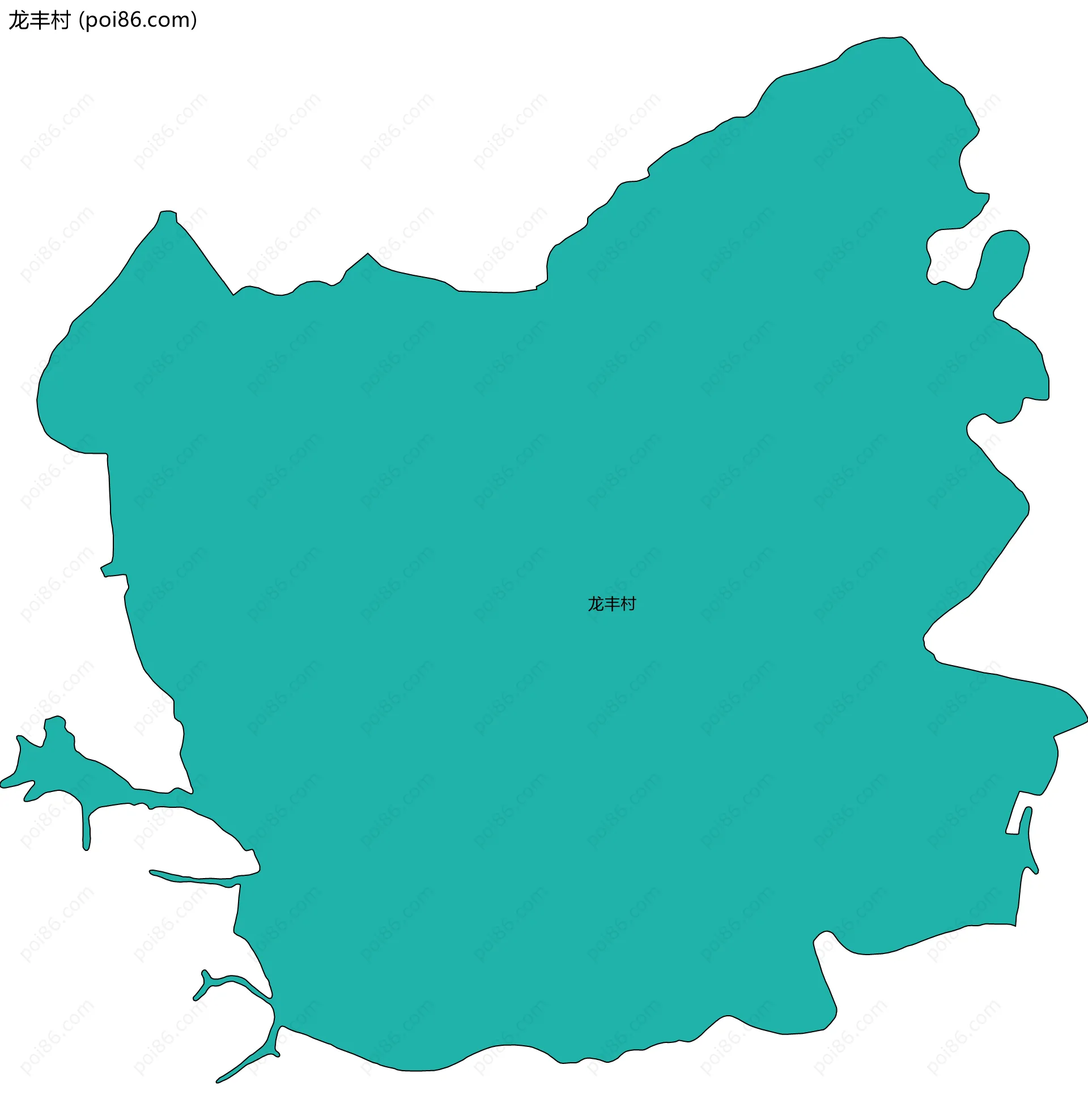 龙丰村边界地图