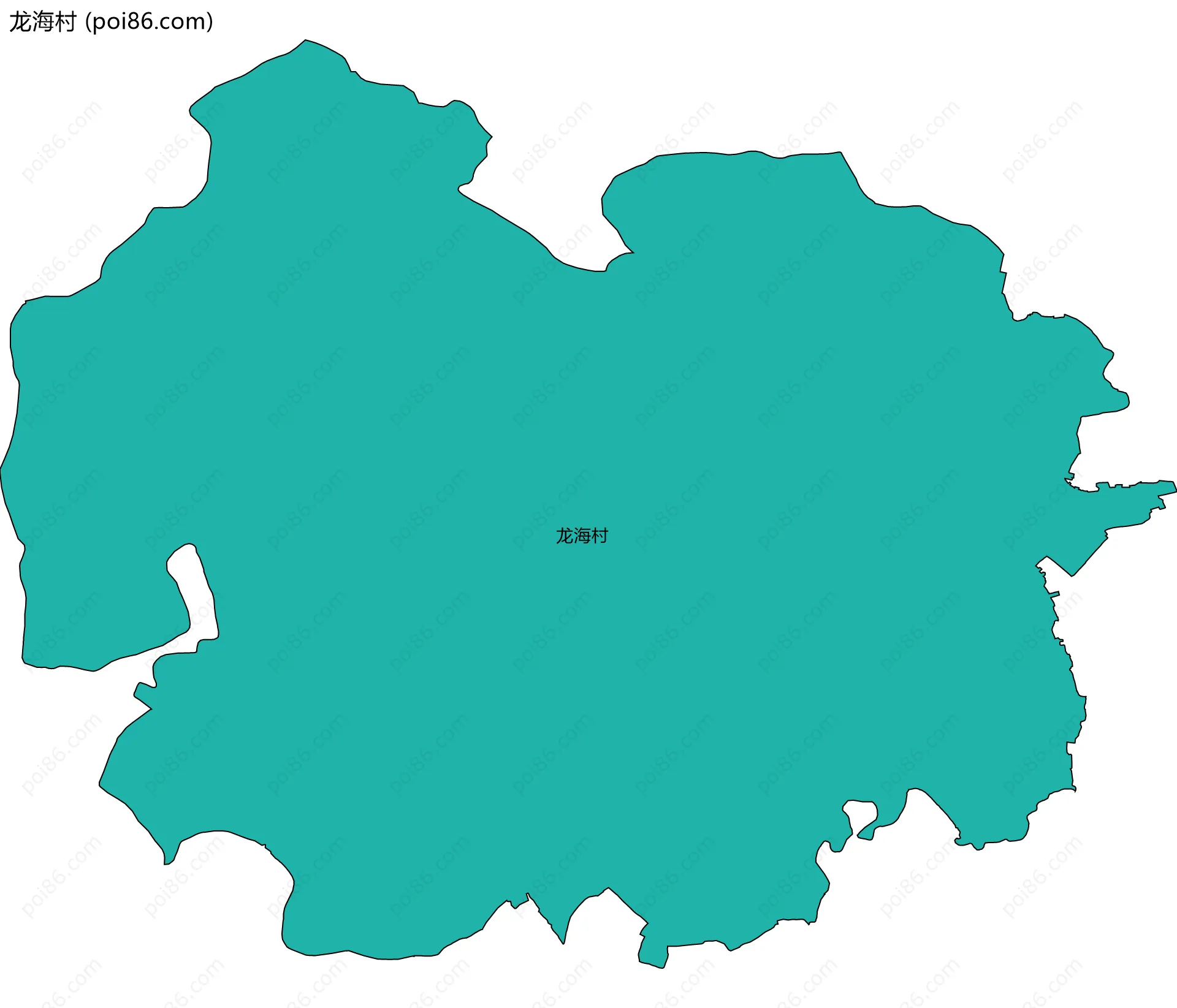 龙海村边界地图