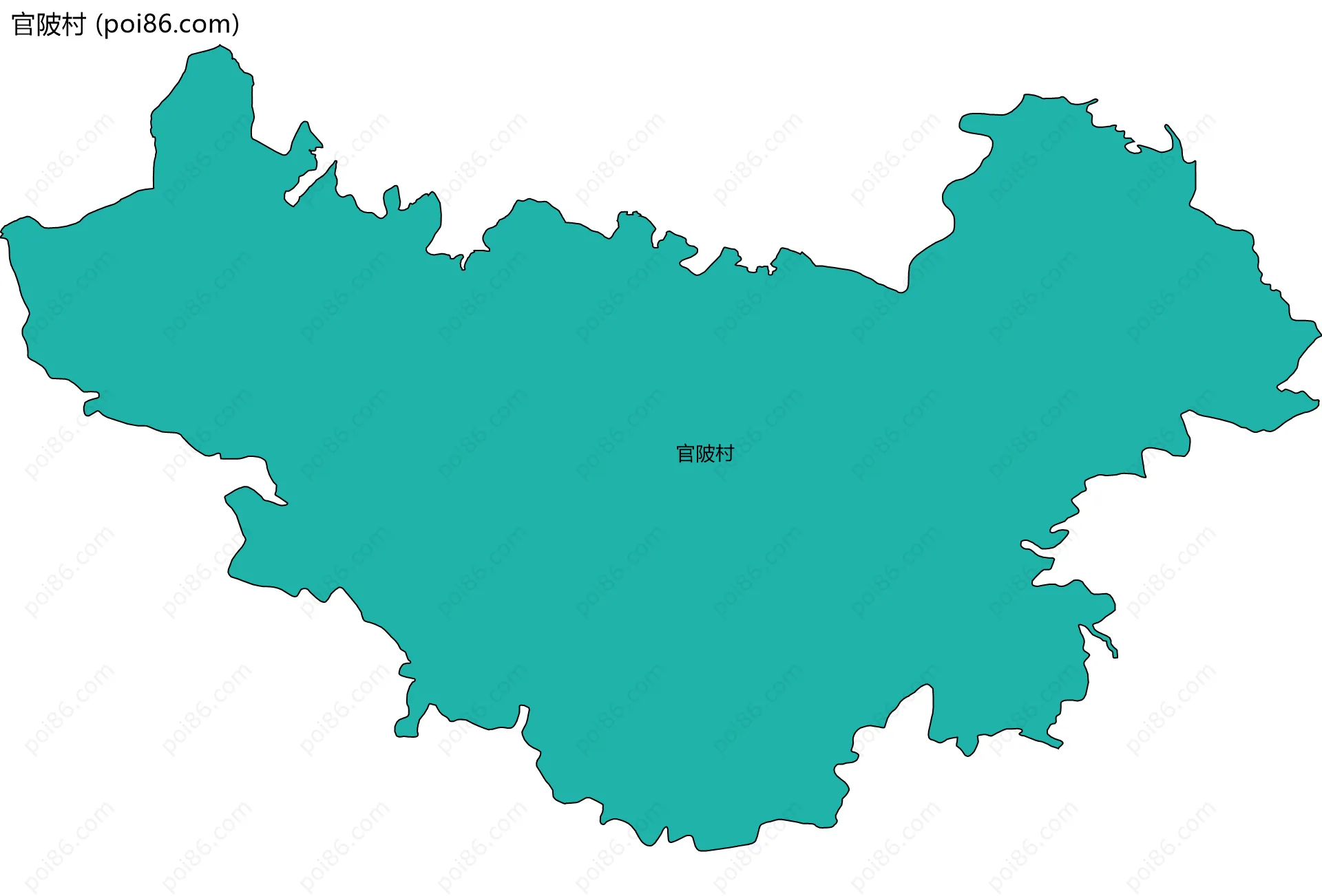 官陂村边界地图