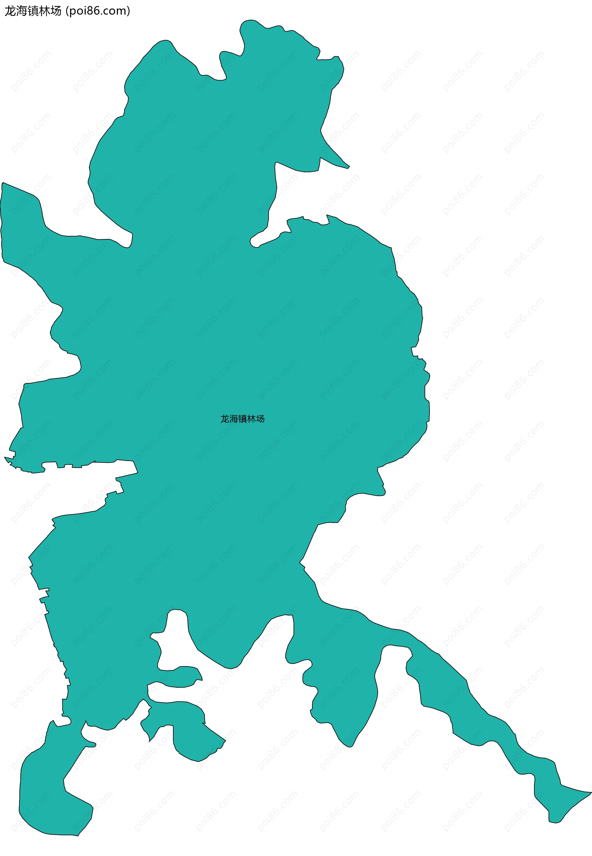 龙海镇林场边界地图