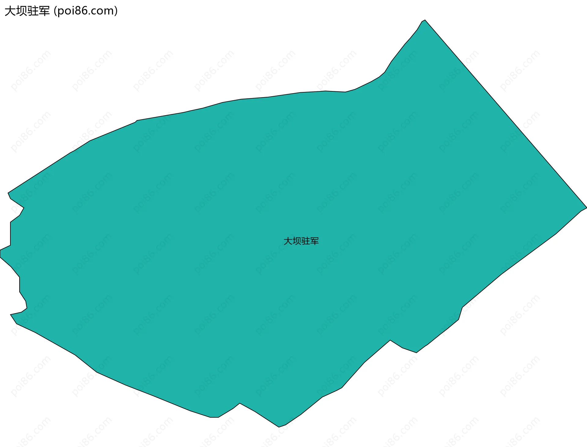 大坝驻军边界地图