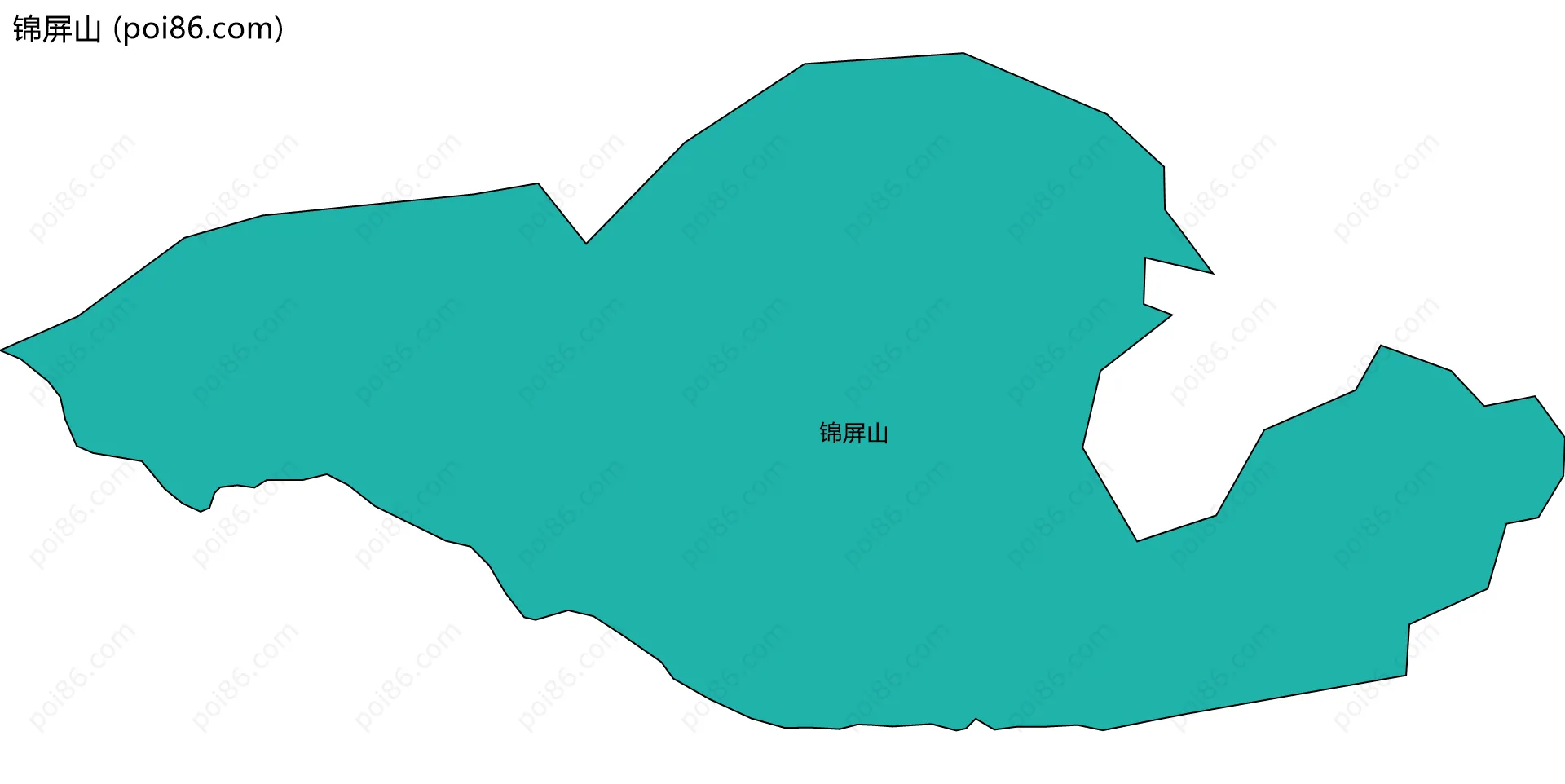 锦屏山边界地图