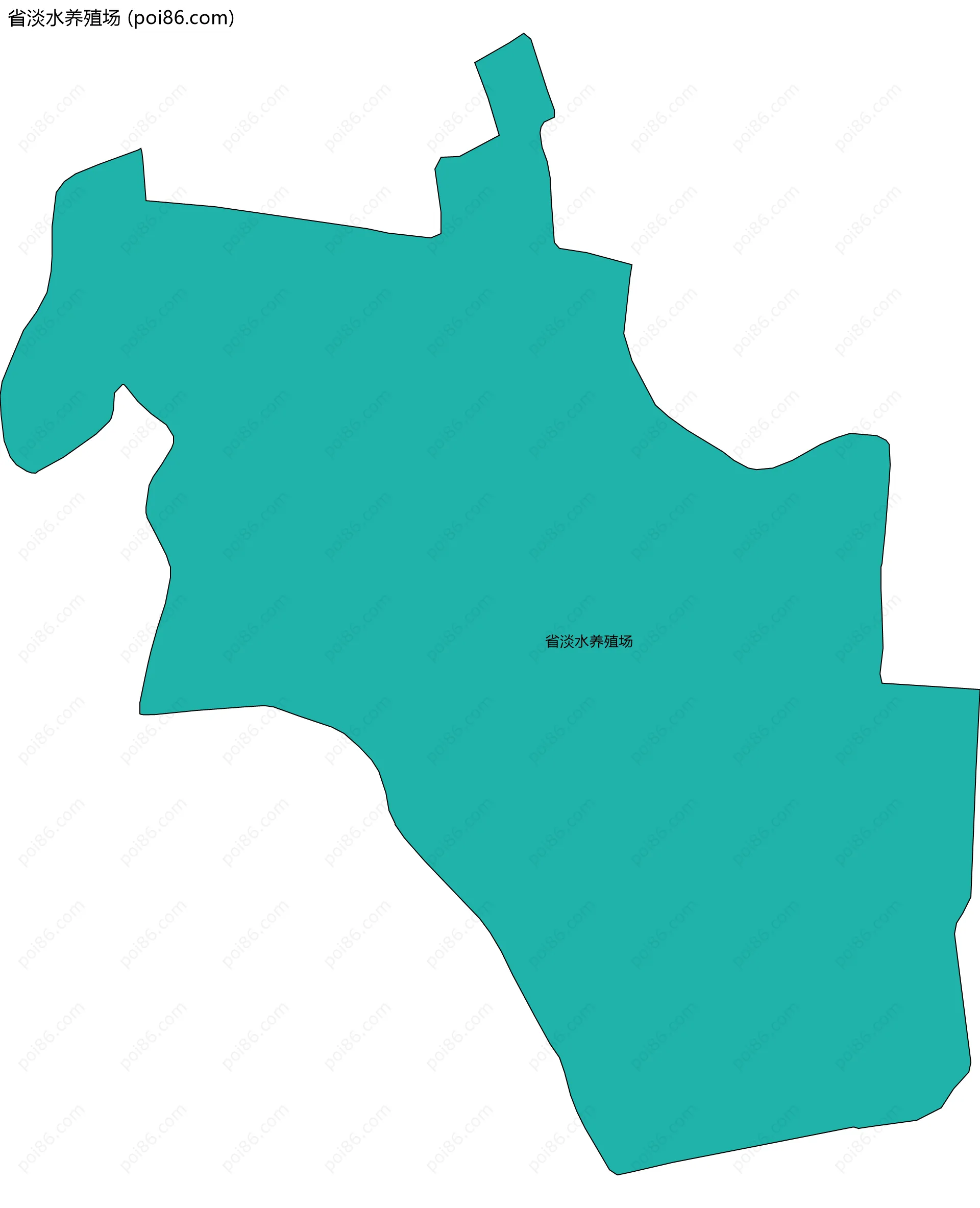 省淡水养殖场边界地图