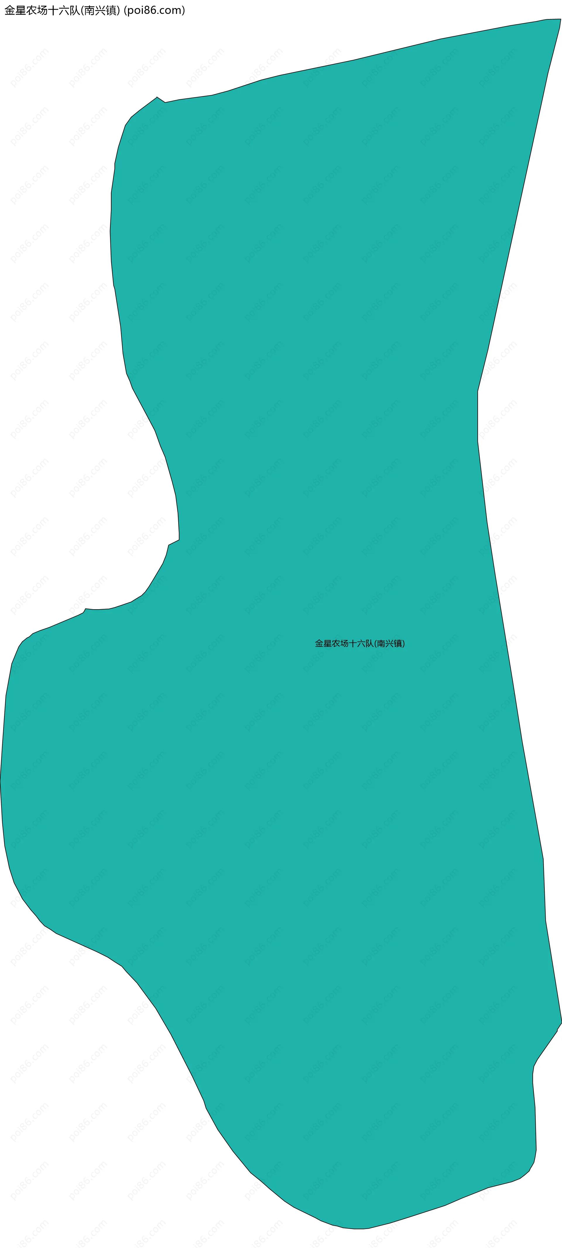 金星农场十六队(南兴镇)边界地图