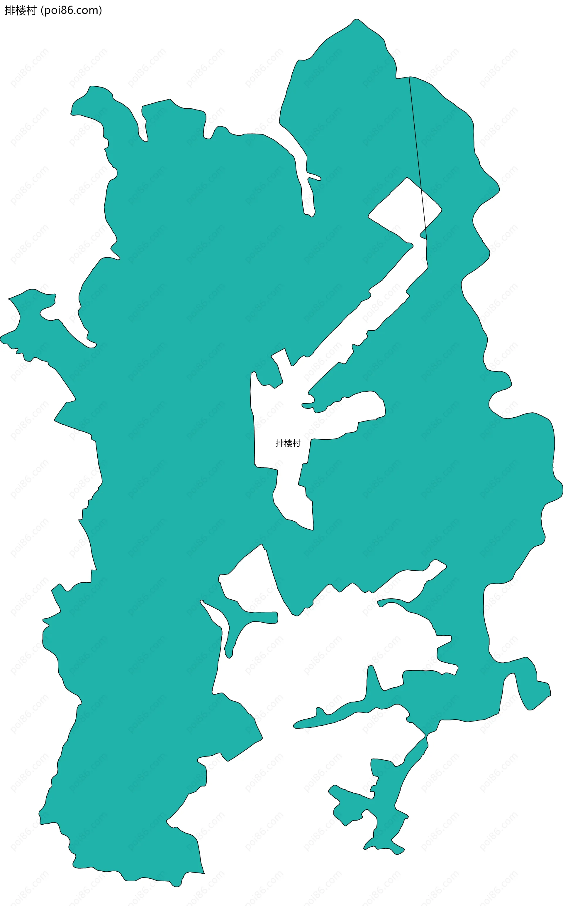 排楼村边界地图