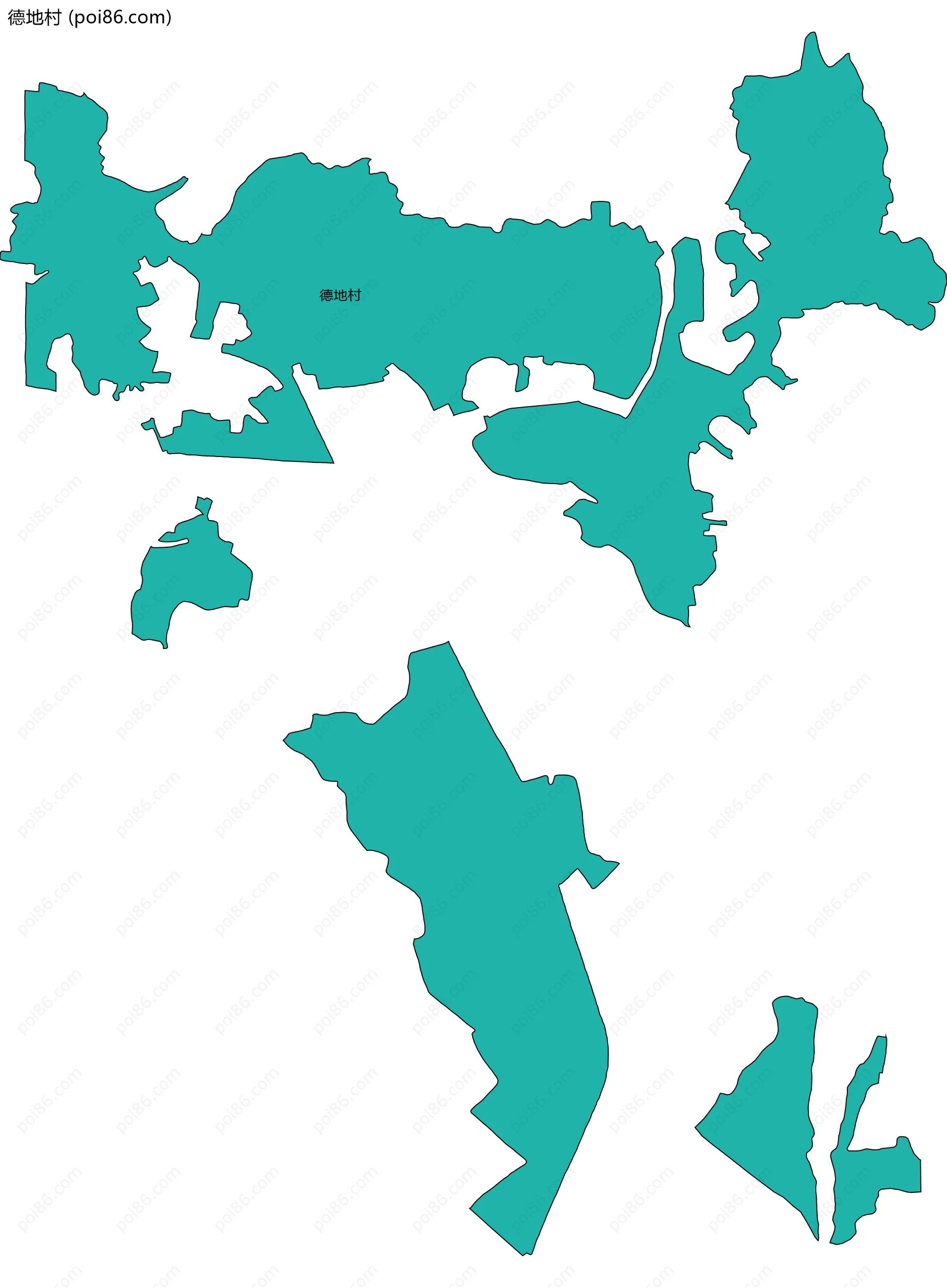 德地村边界地图