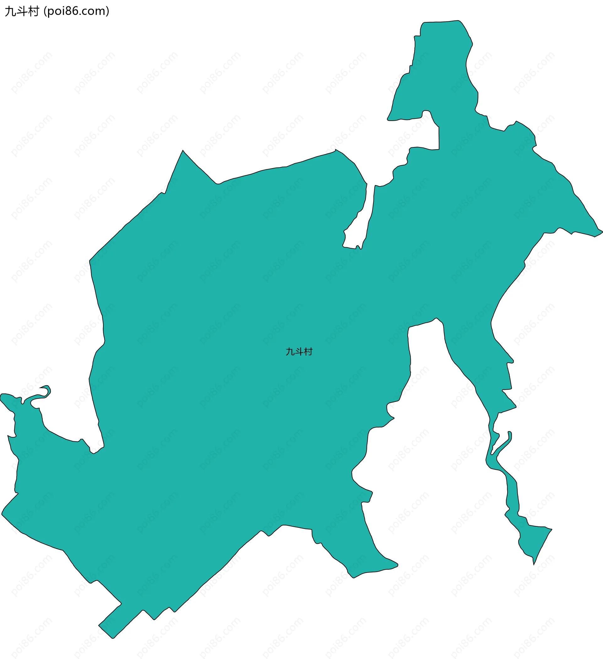 九斗村边界地图