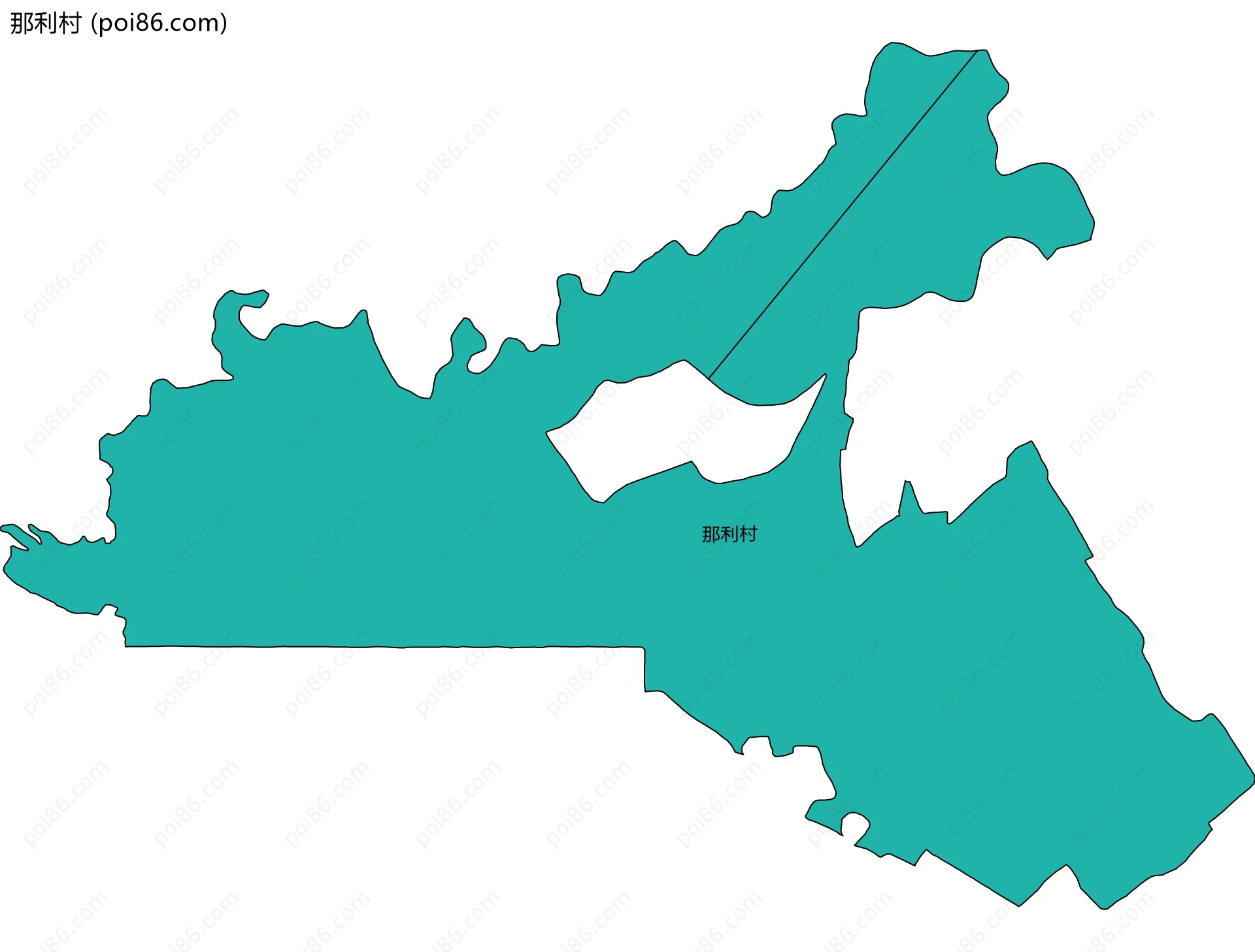那利村边界地图