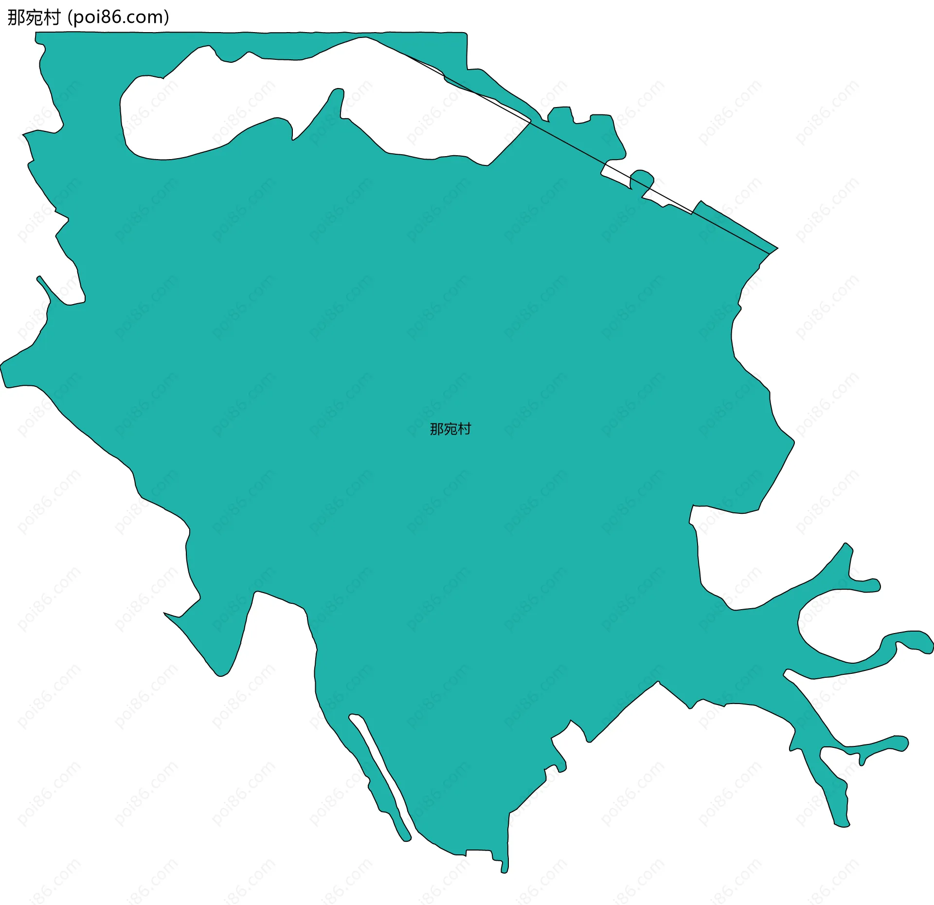 那宛村边界地图