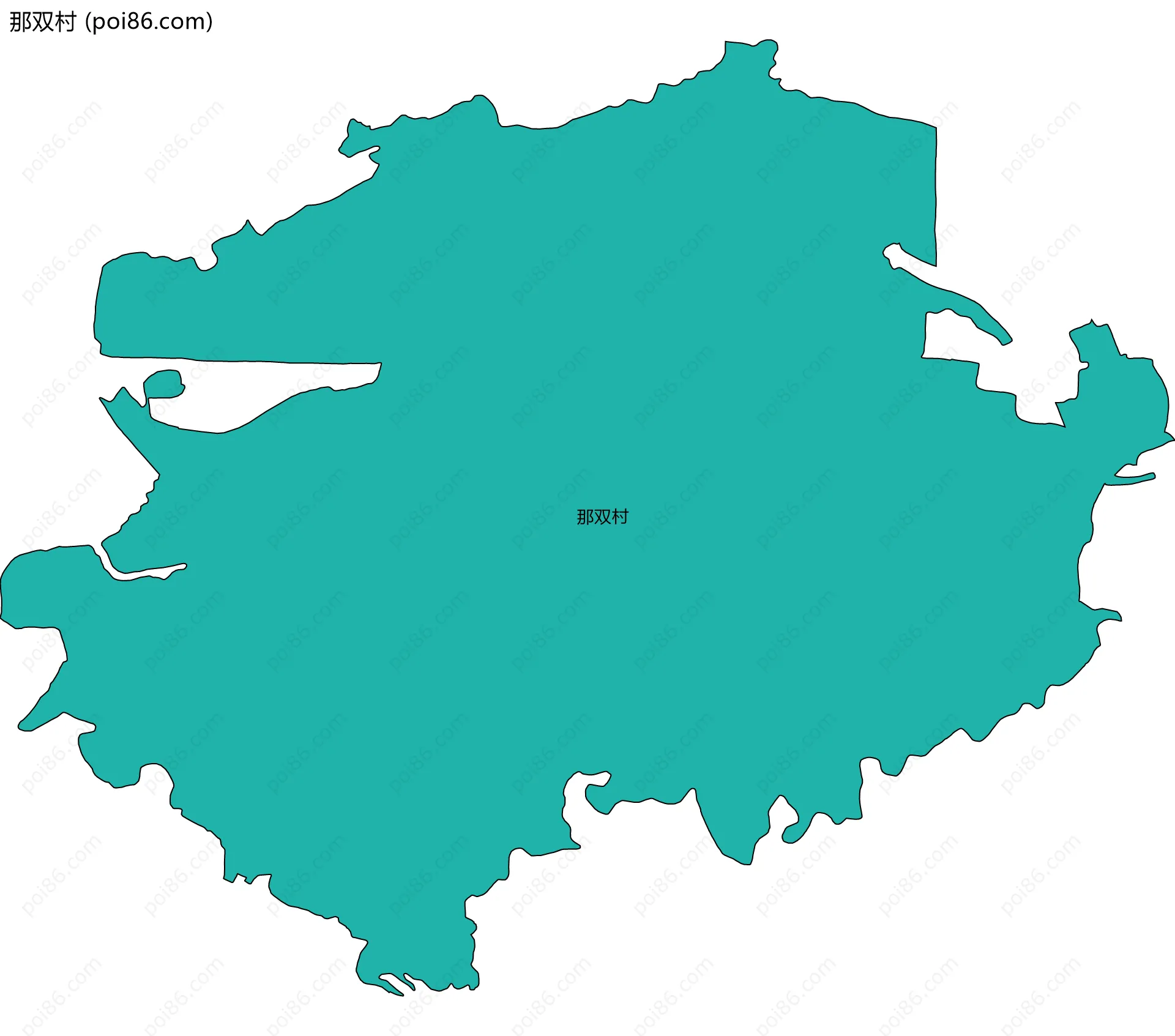 那双村边界地图
