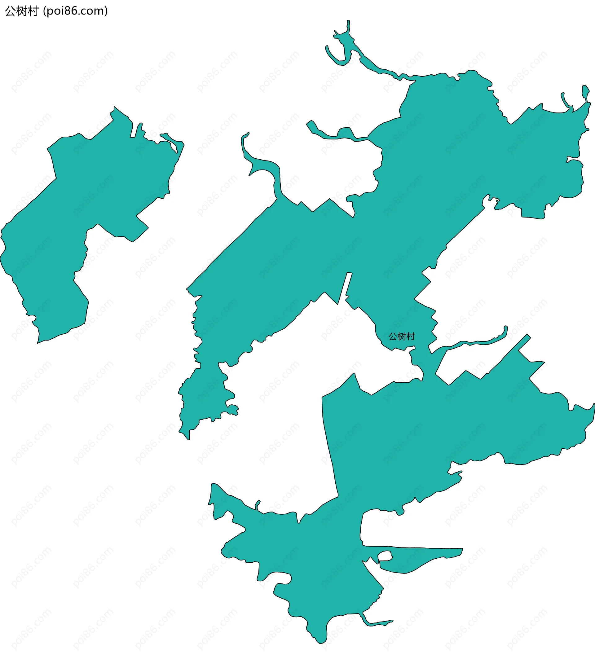 公树村边界地图