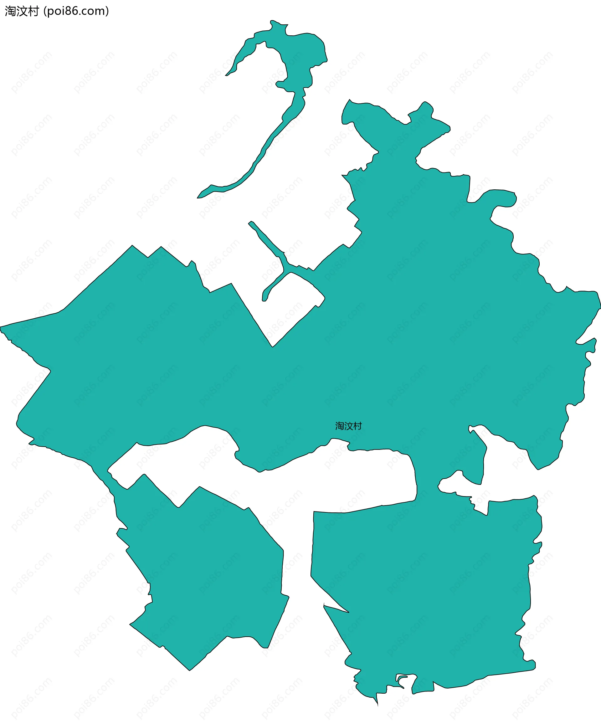淘汶村边界地图