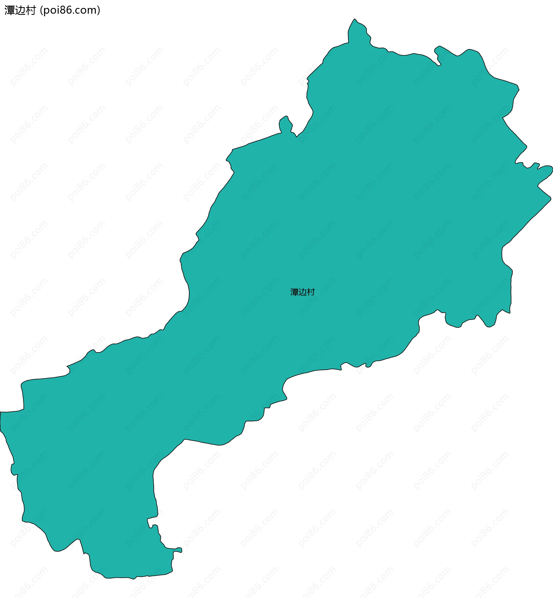 潭边村边界地图