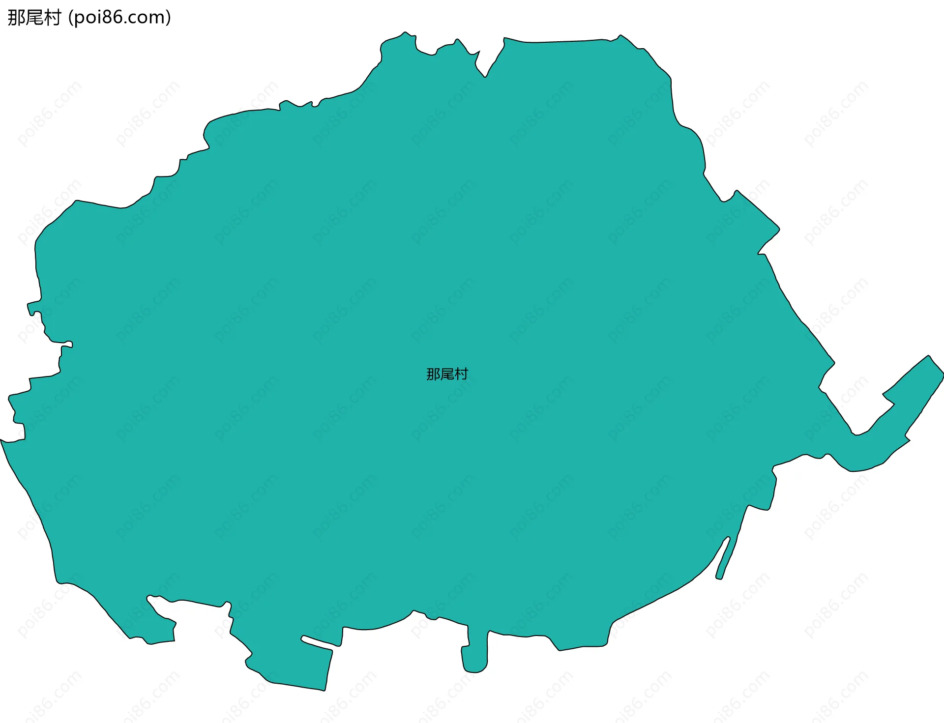 那尾村边界地图