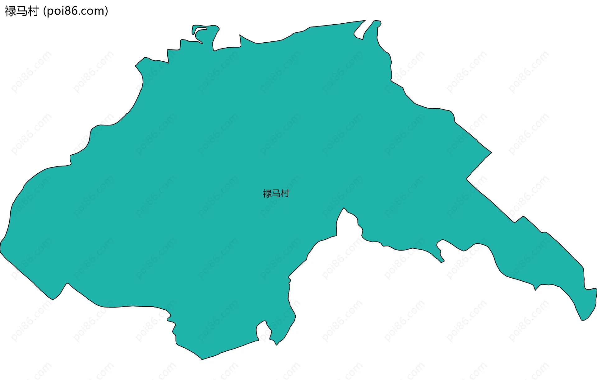 禄马村边界地图